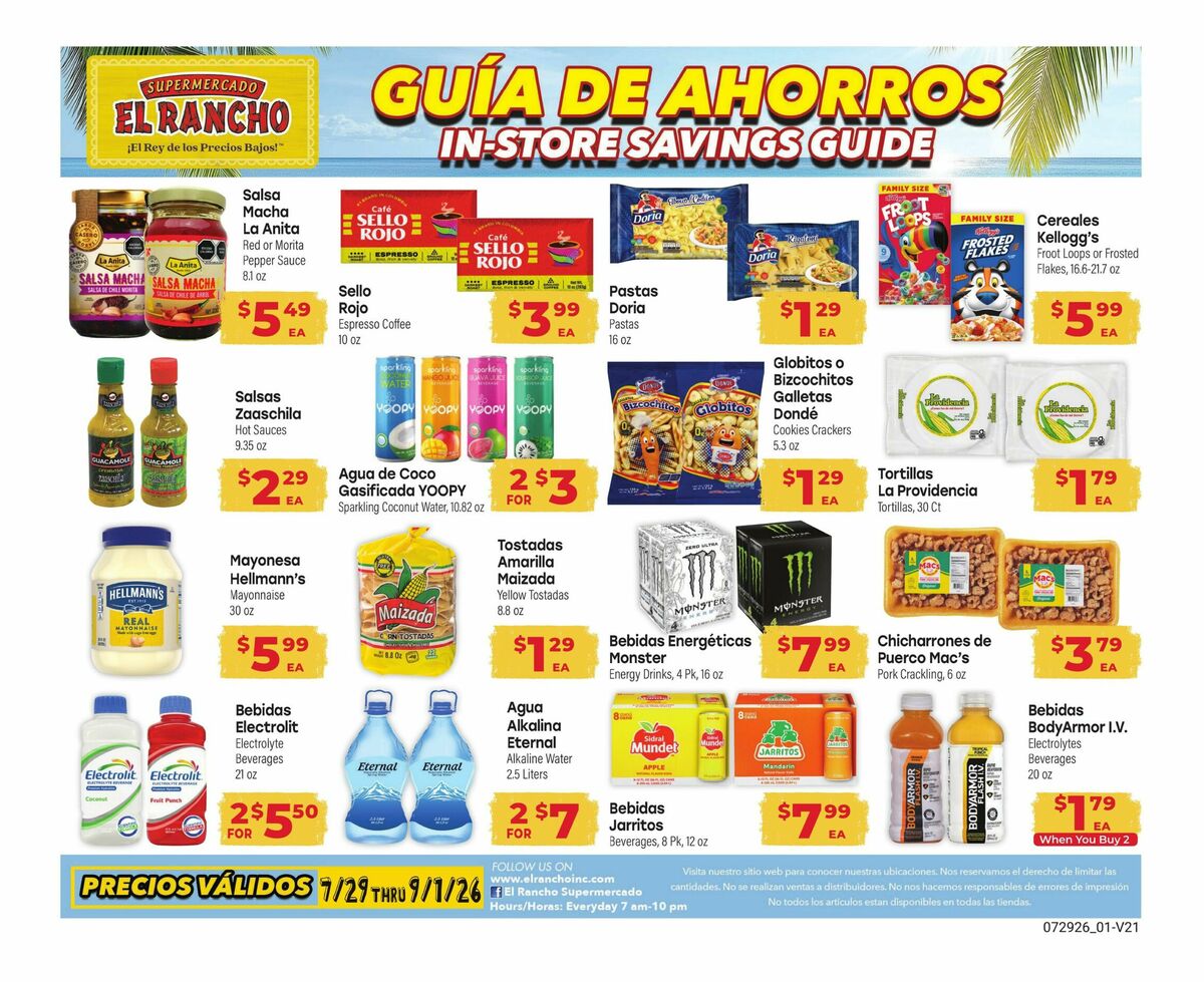 El Rancho Weekly Ad from July 29