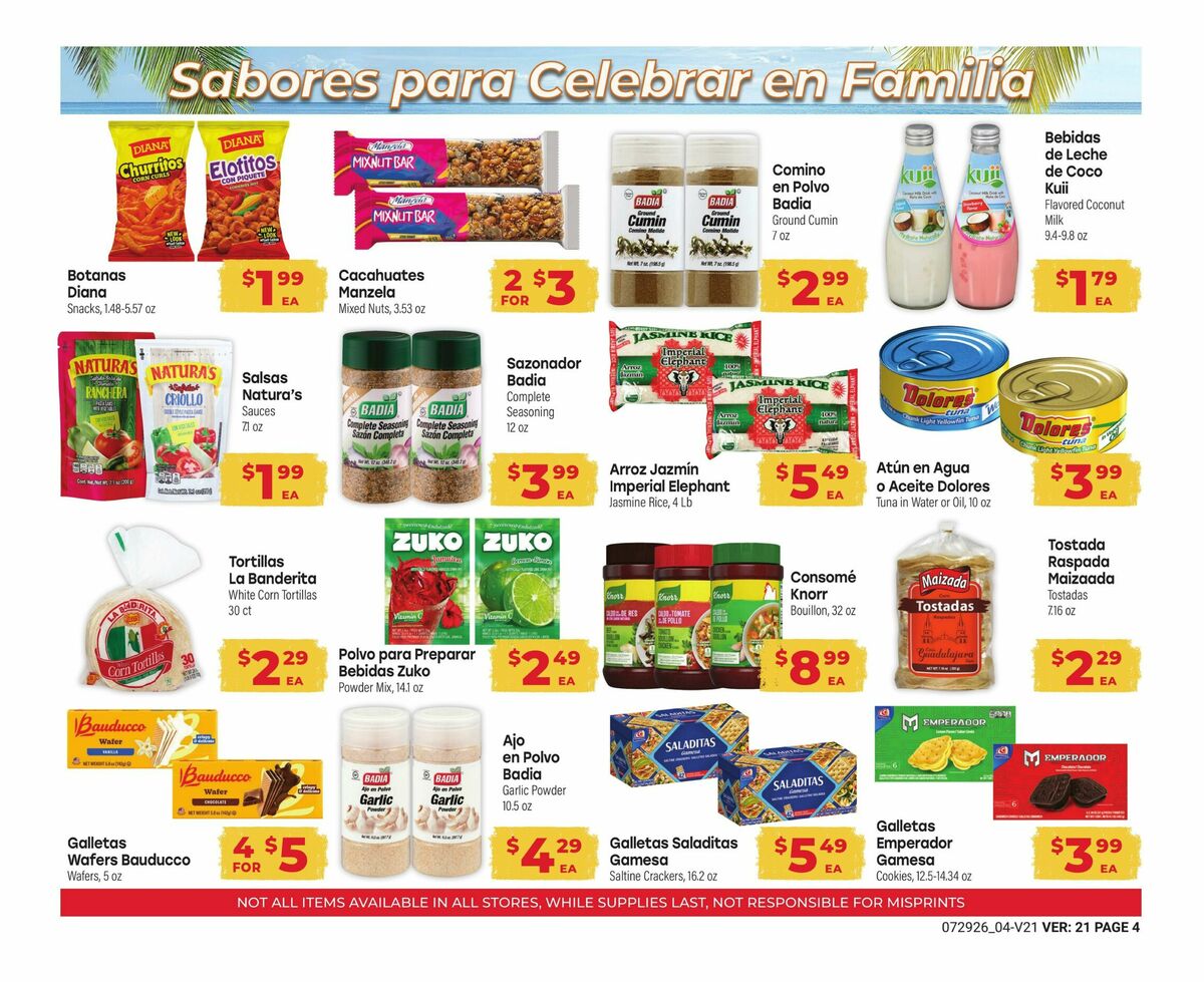 El Rancho Weekly Ad from July 29