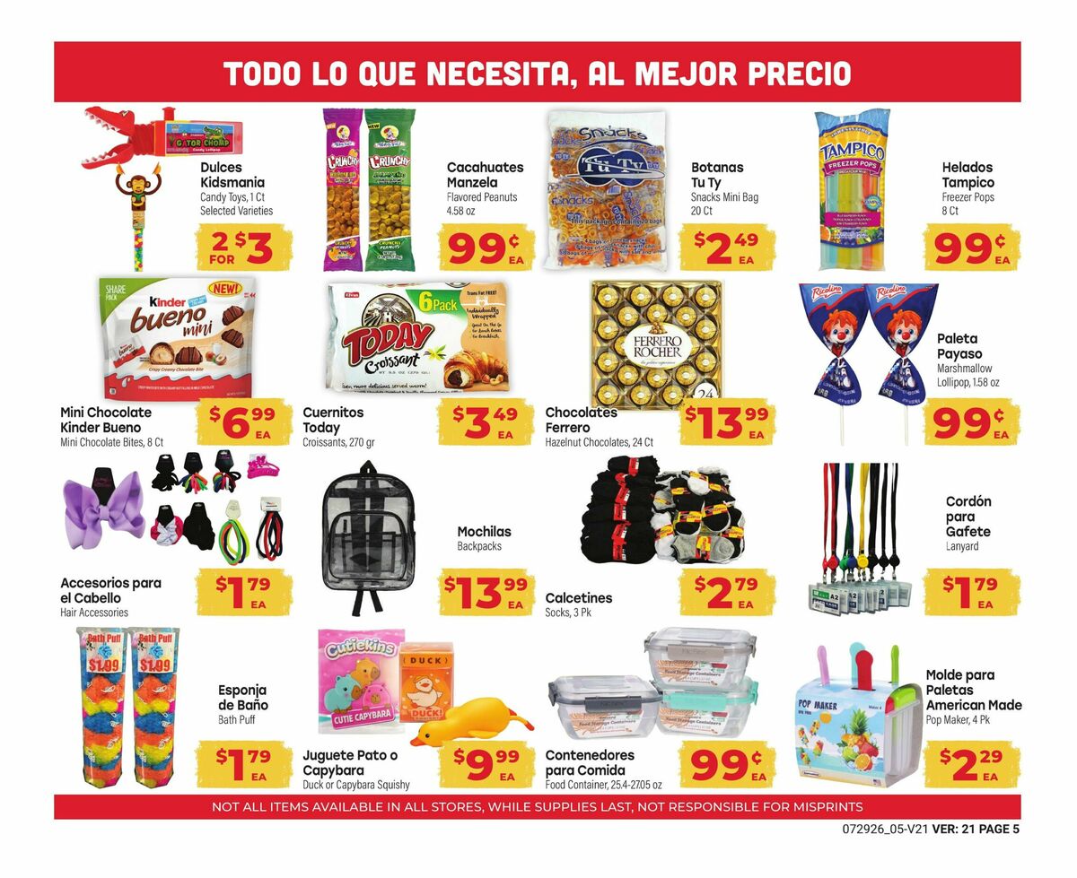 El Rancho Weekly Ad from July 29