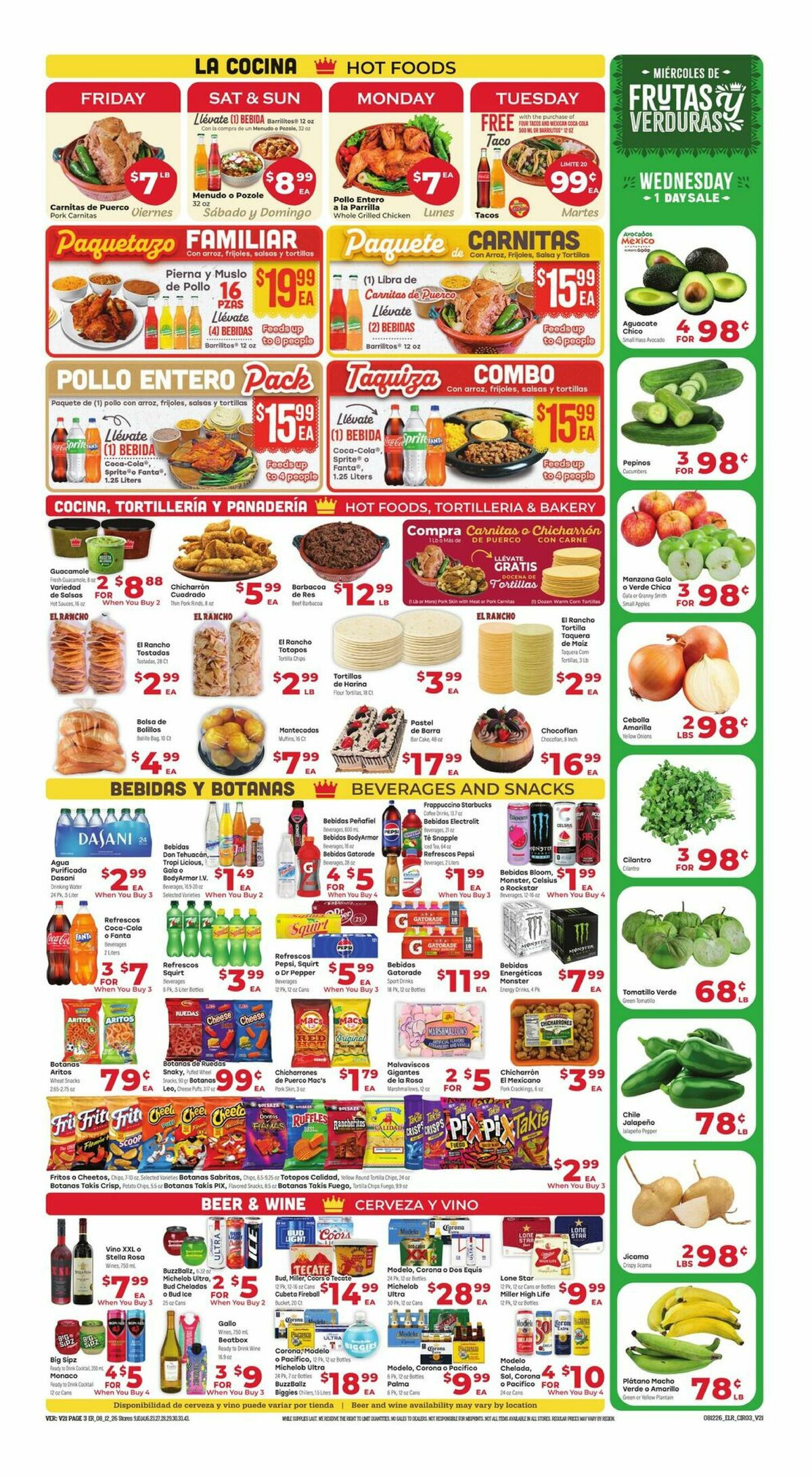 El Rancho Weekly Ad from August 12