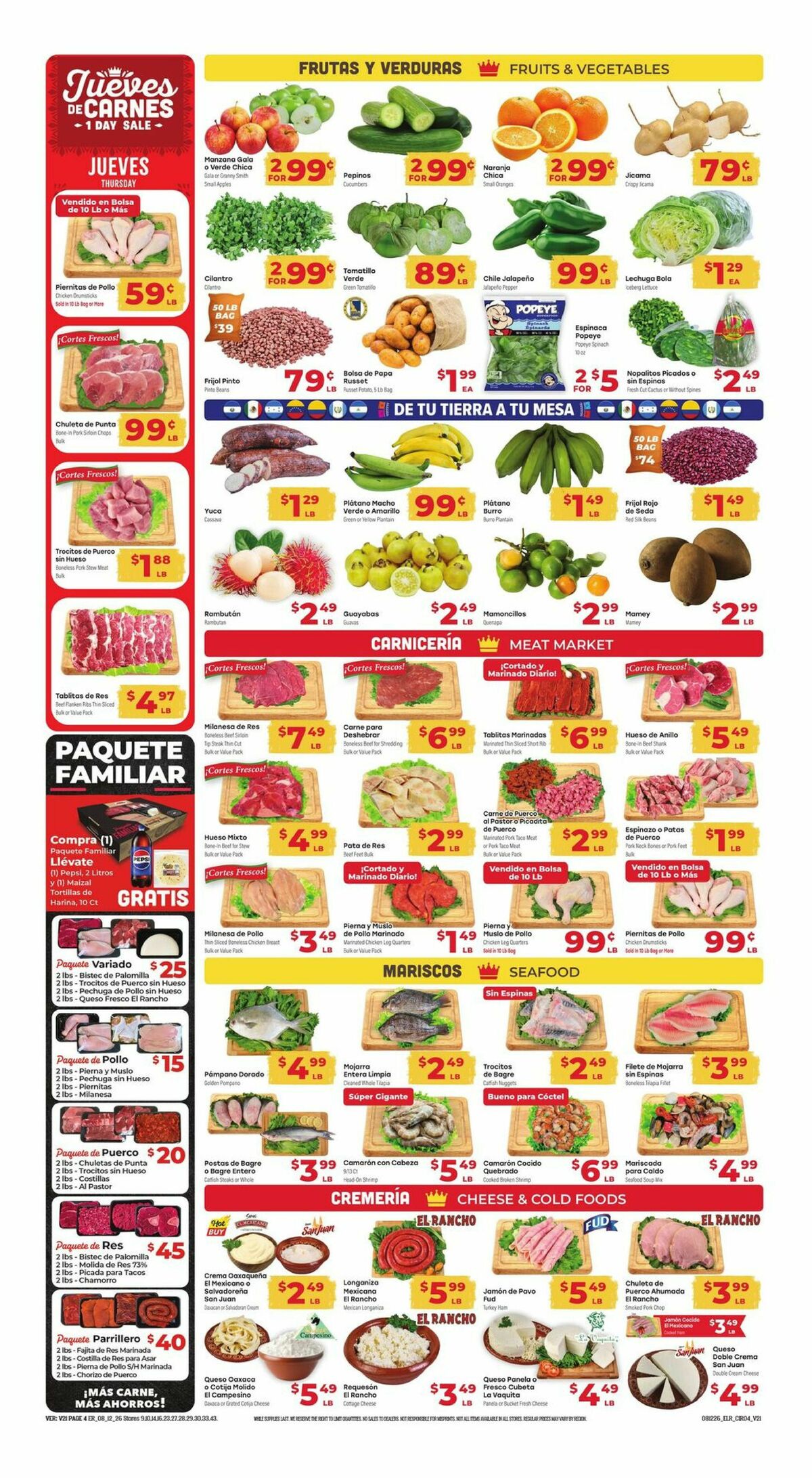 El Rancho Weekly Ad from August 12