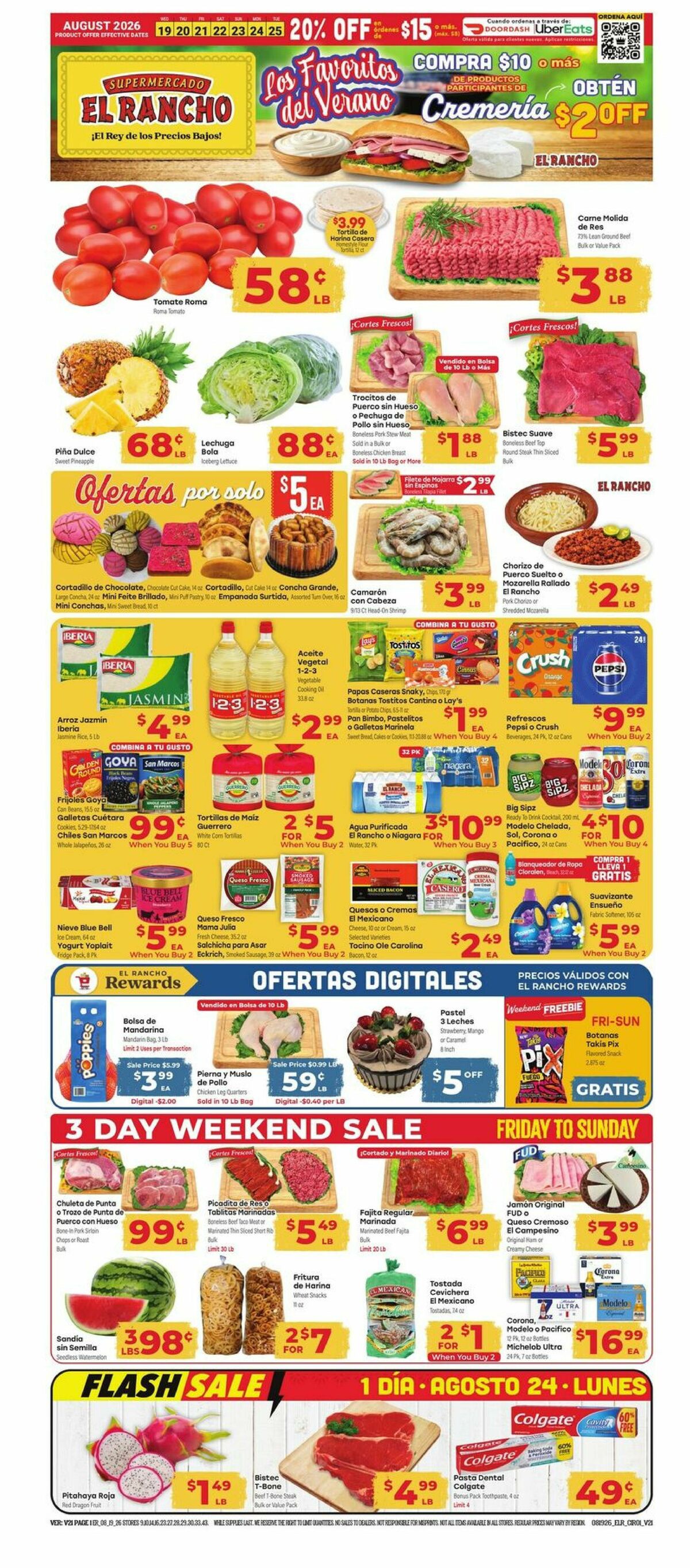 El Rancho Weekly Ad from August 19