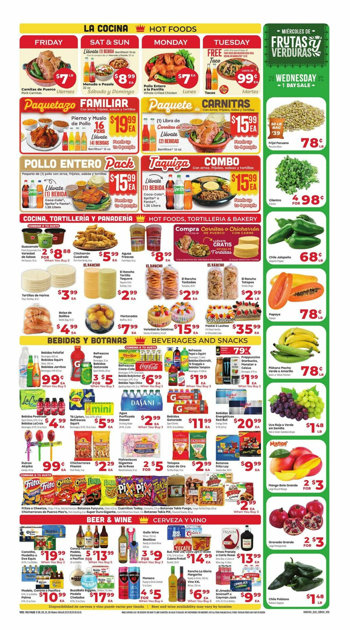 El Rancho Weekly Ad from August 19