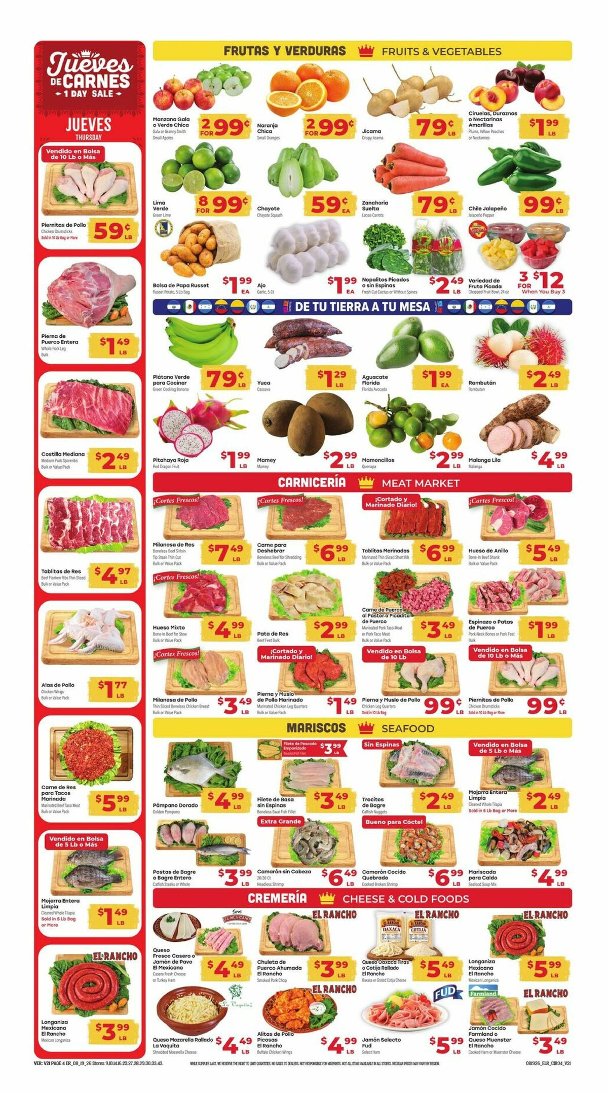 El Rancho Weekly Ad from August 19