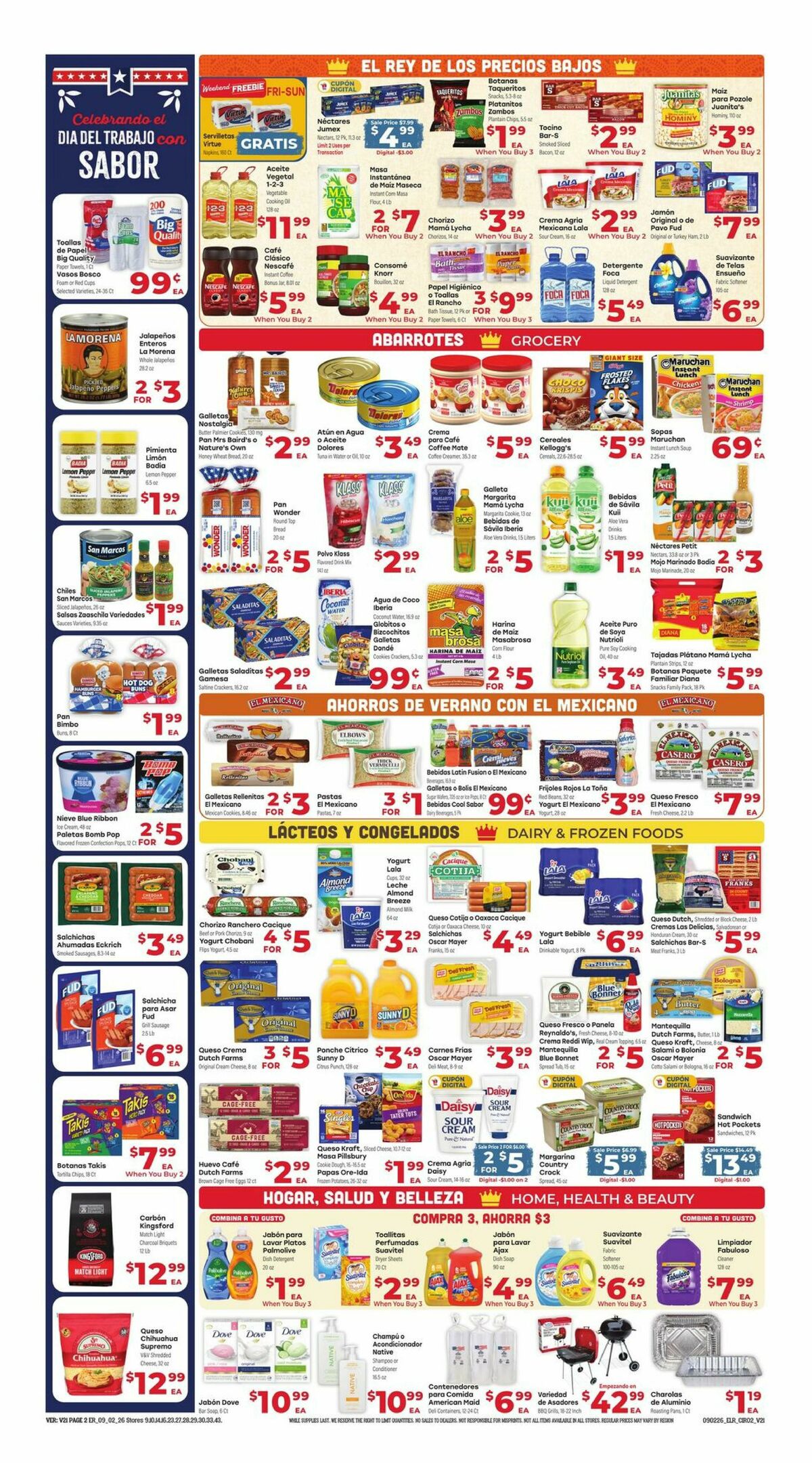 El Rancho Weekly Ad from September 2