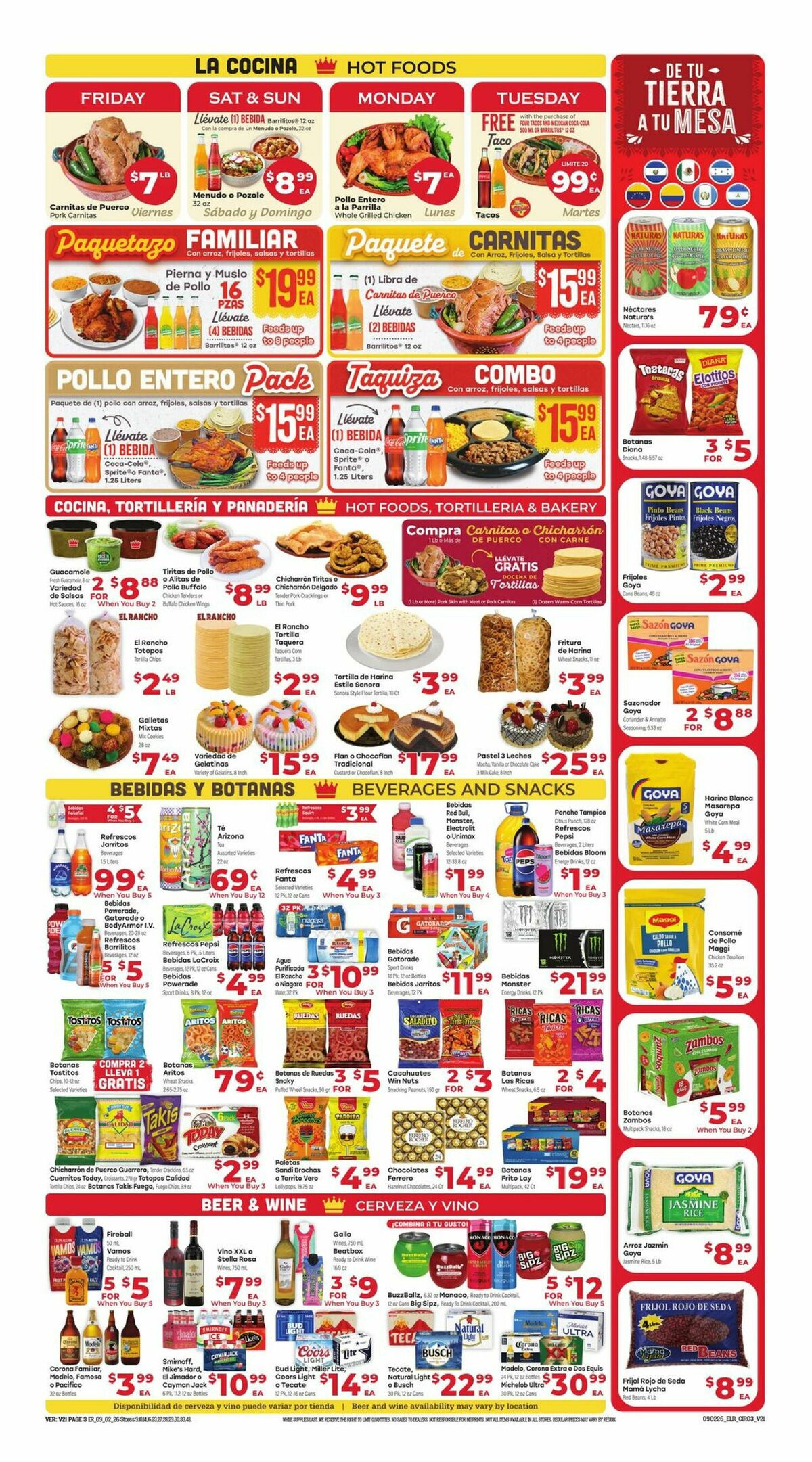 El Rancho Weekly Ad from September 2