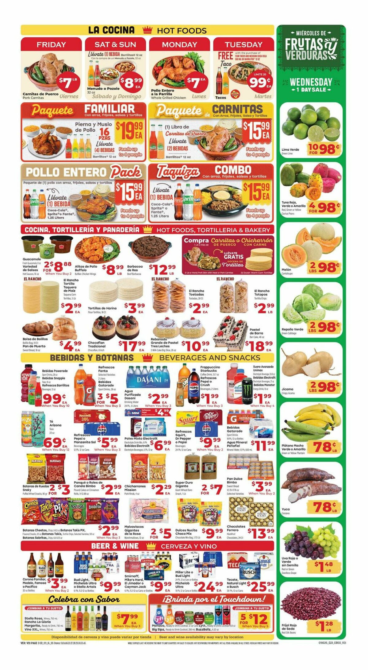 El Rancho Weekly Ad from September 16