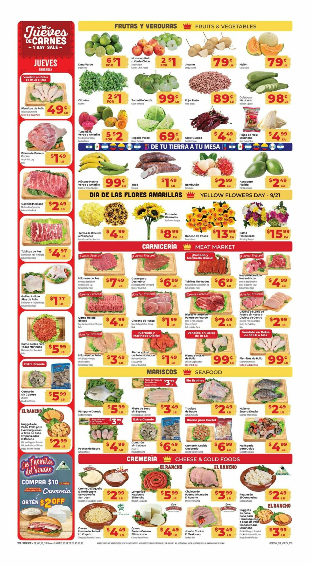 El Rancho Weekly Ad from September 16