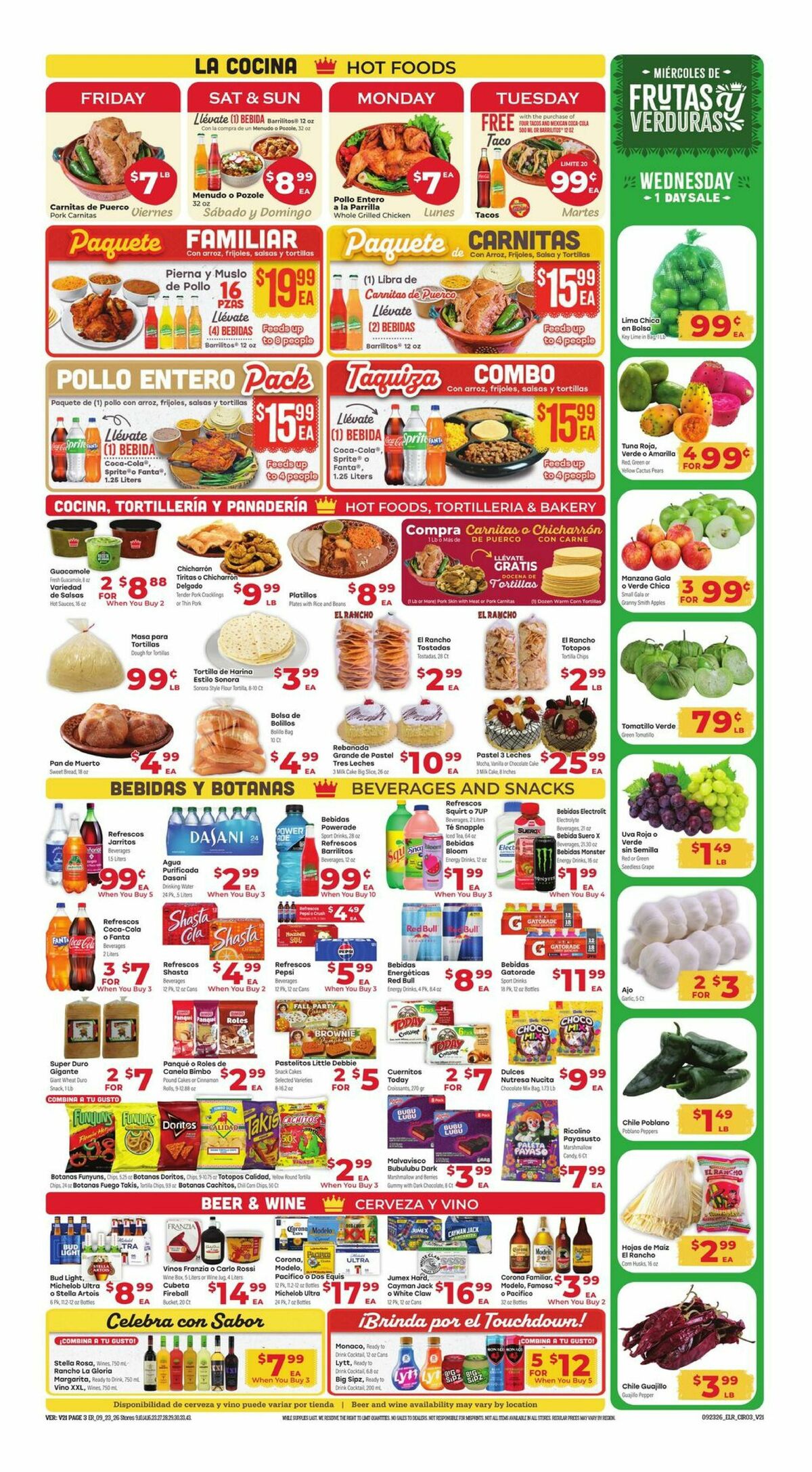 El Rancho Weekly Ad from September 23