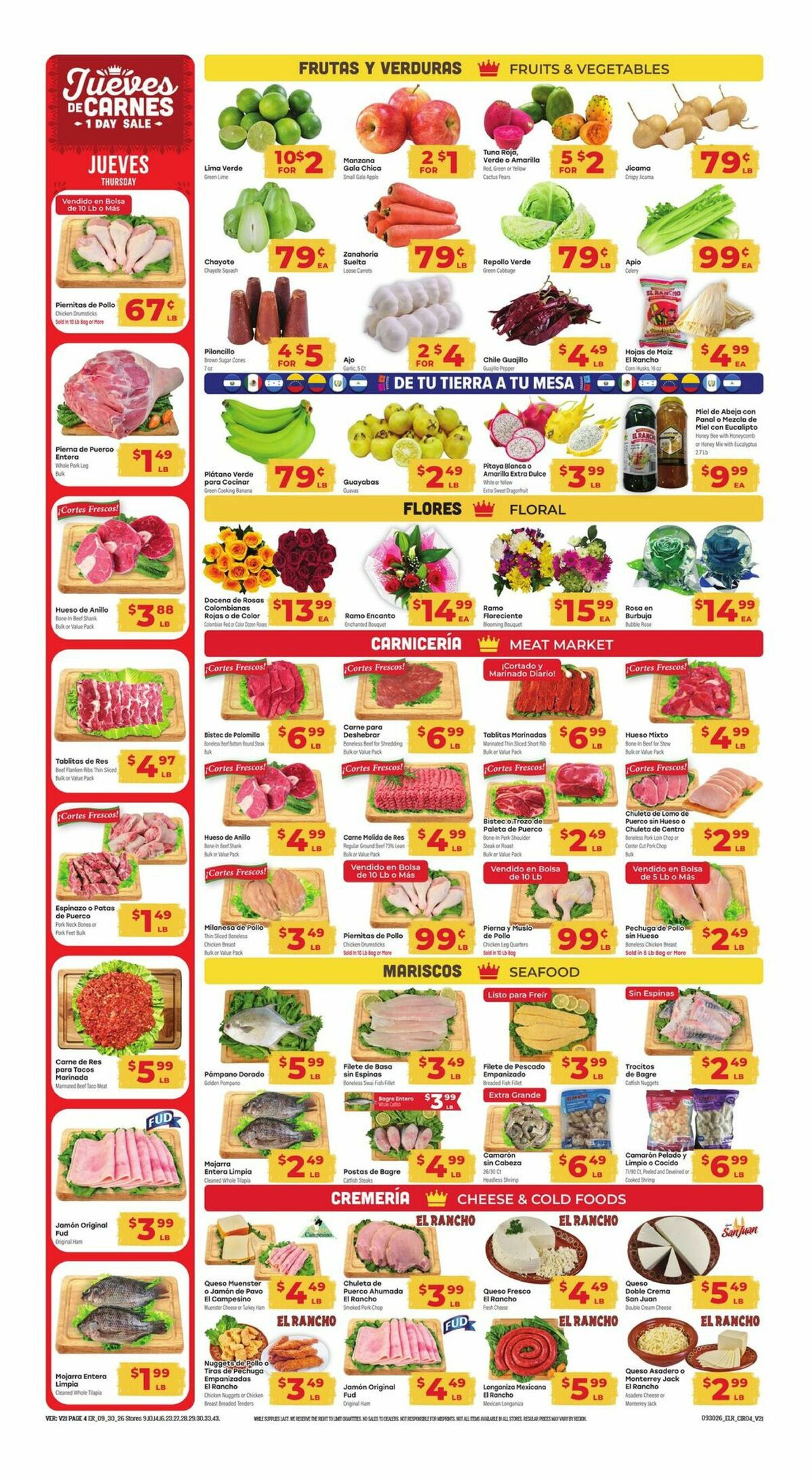 El Rancho Weekly Ad from September 30