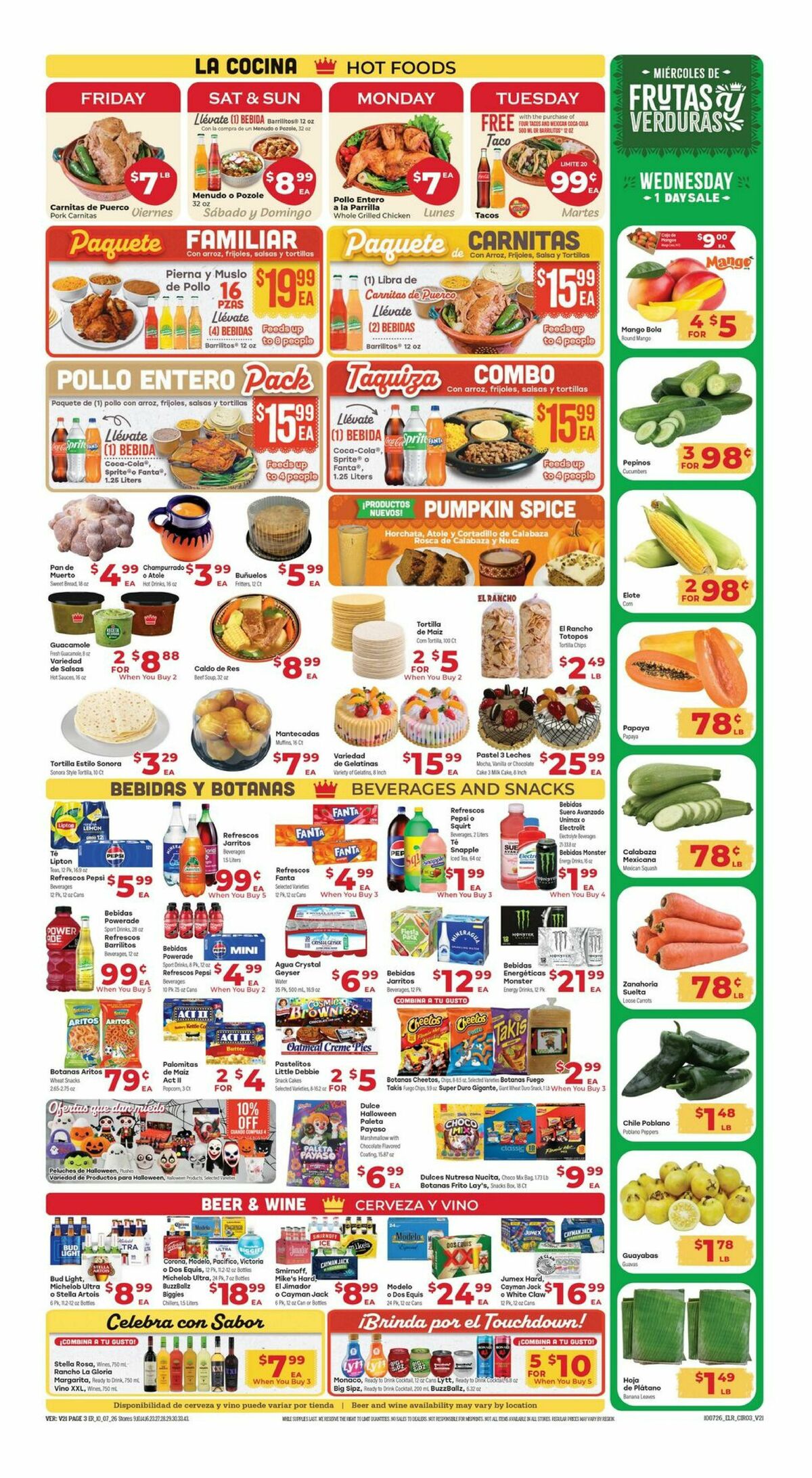 El Rancho Weekly Ad from October 7