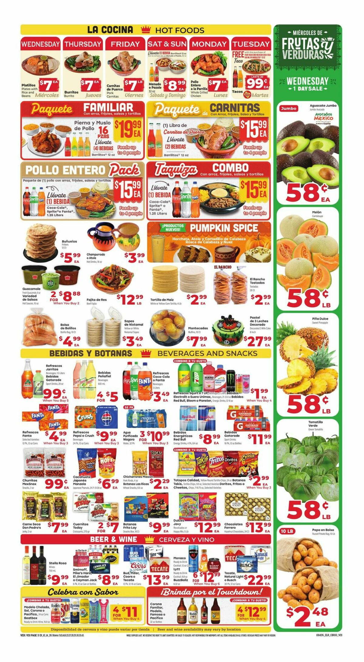 El Rancho Weekly Ad from October 14