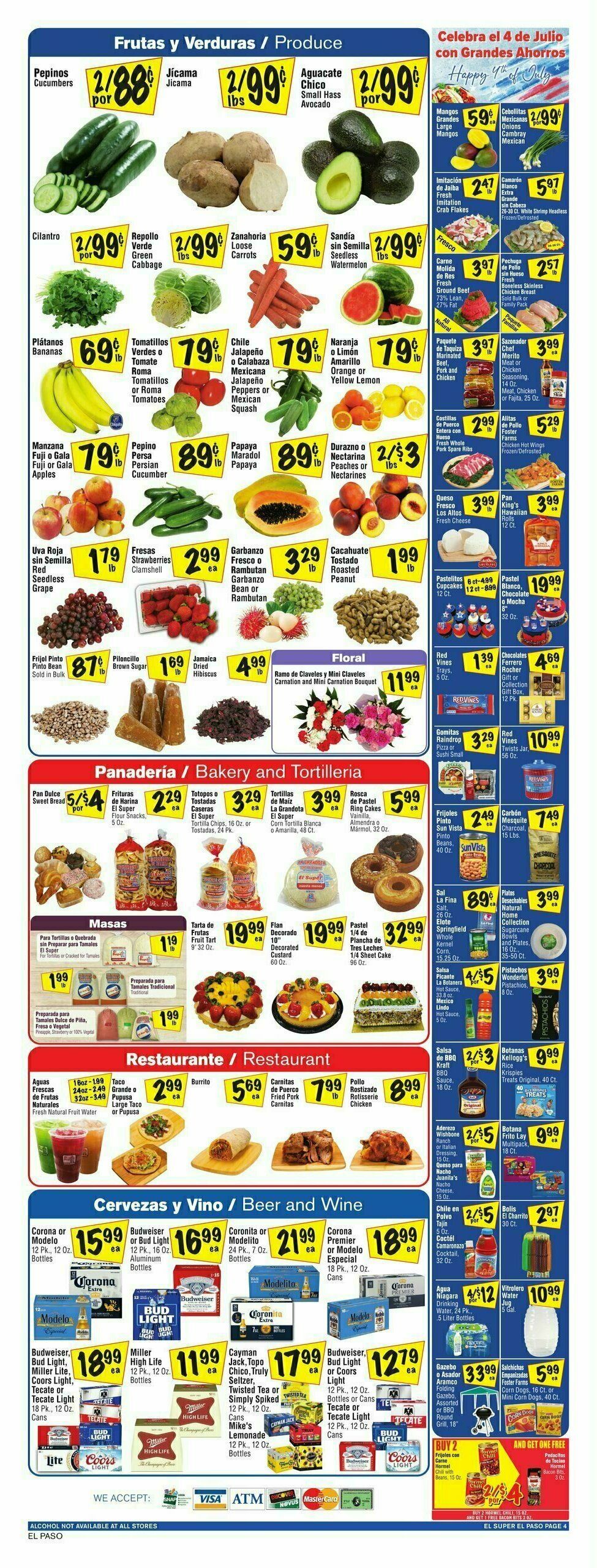 El Super Markets Weekly Ad from July 5