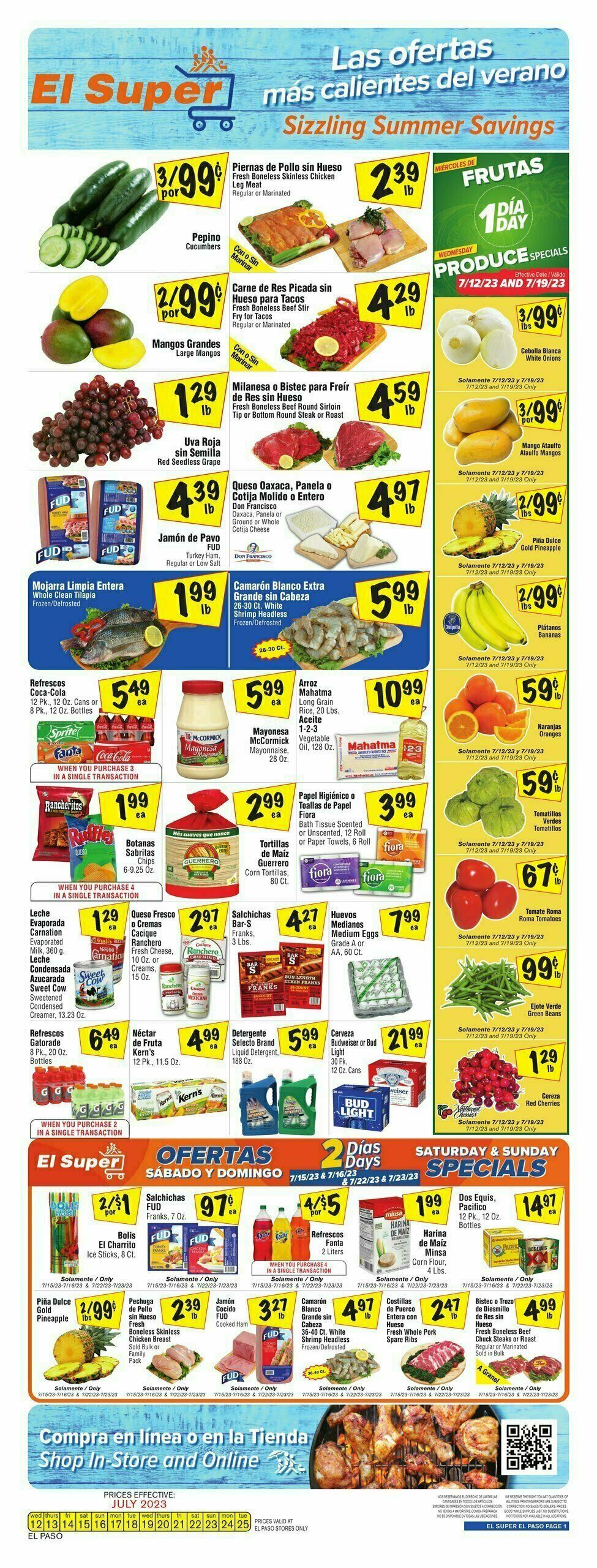 El Super Markets Weekly Ad from July 12