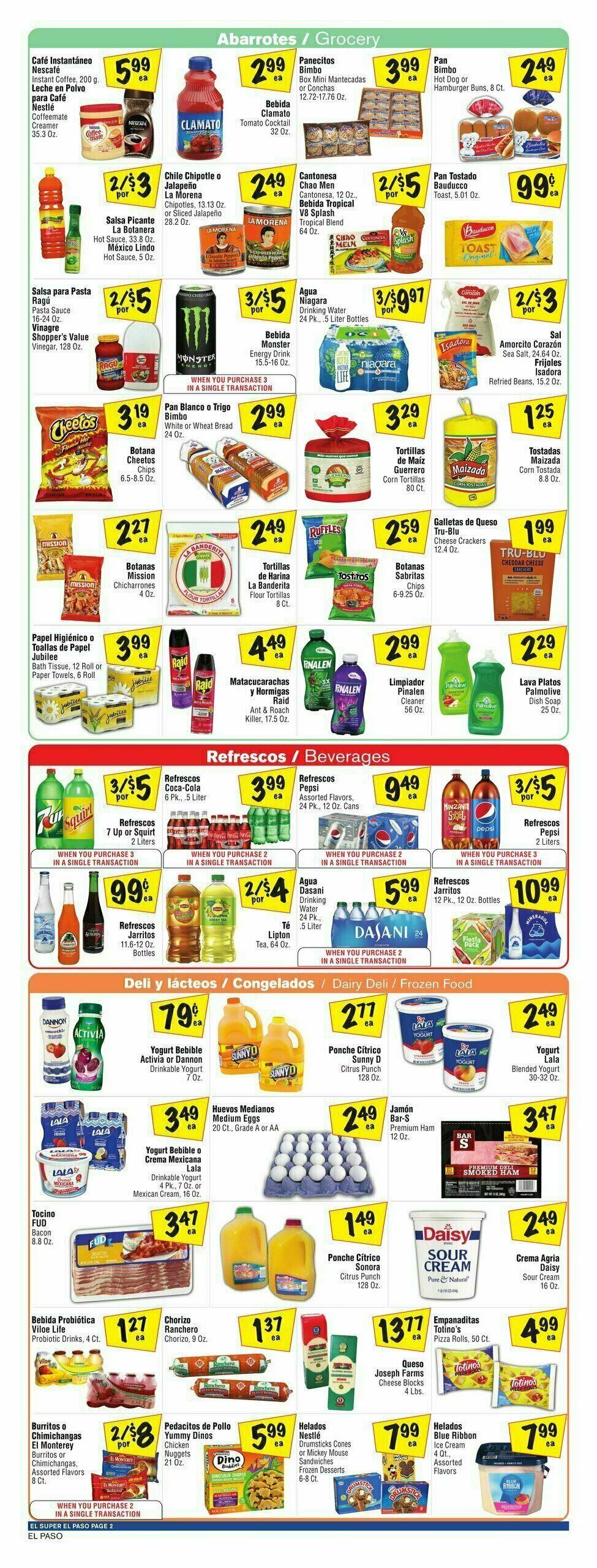 El Super Markets Weekly Ad from July 26