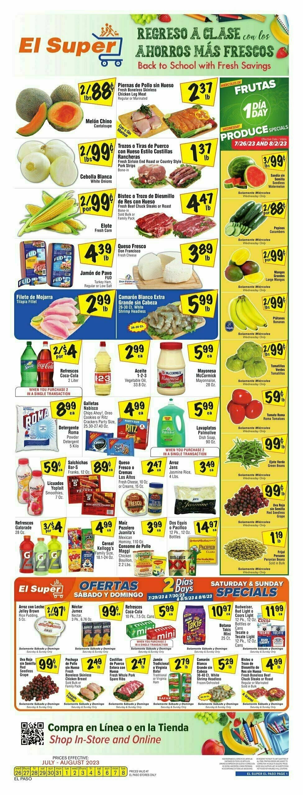 El Super Markets Weekly Ad from August 2