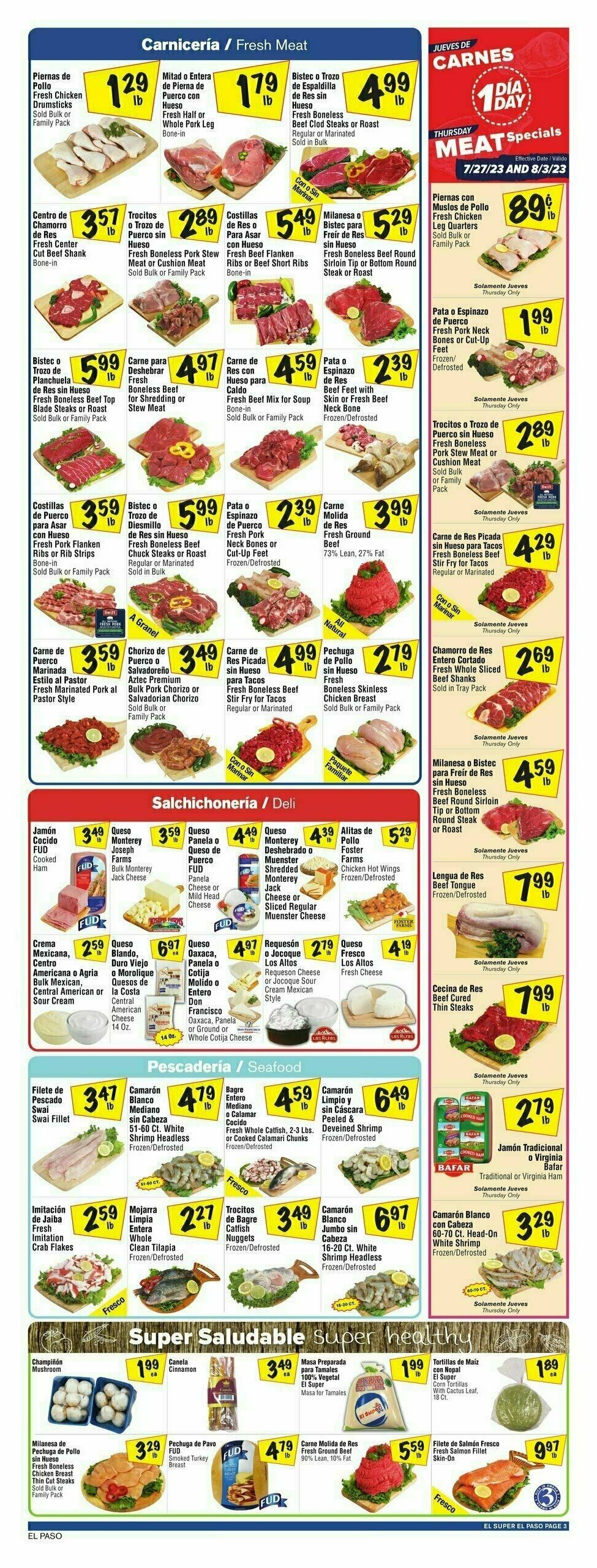El Super Markets Weekly Ad from August 2