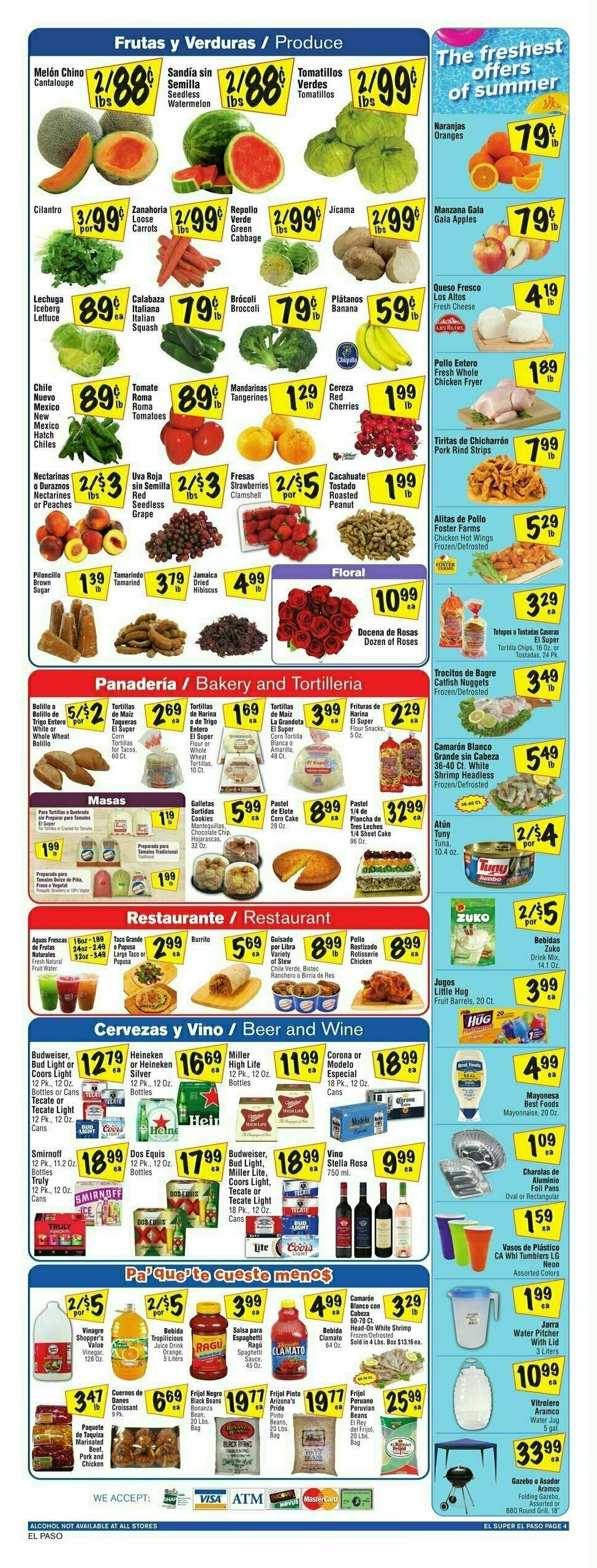 El Super Markets Weekly Ad from August 9