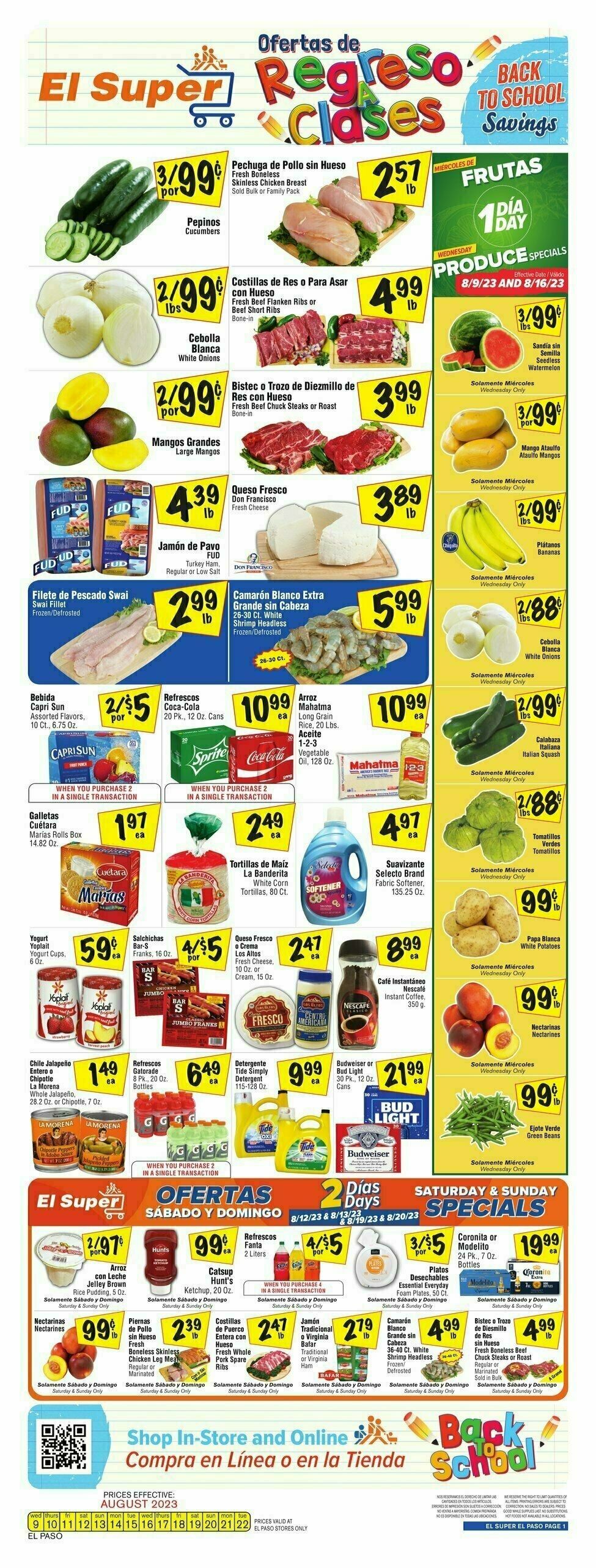 El Super Markets Weekly Ad from August 16