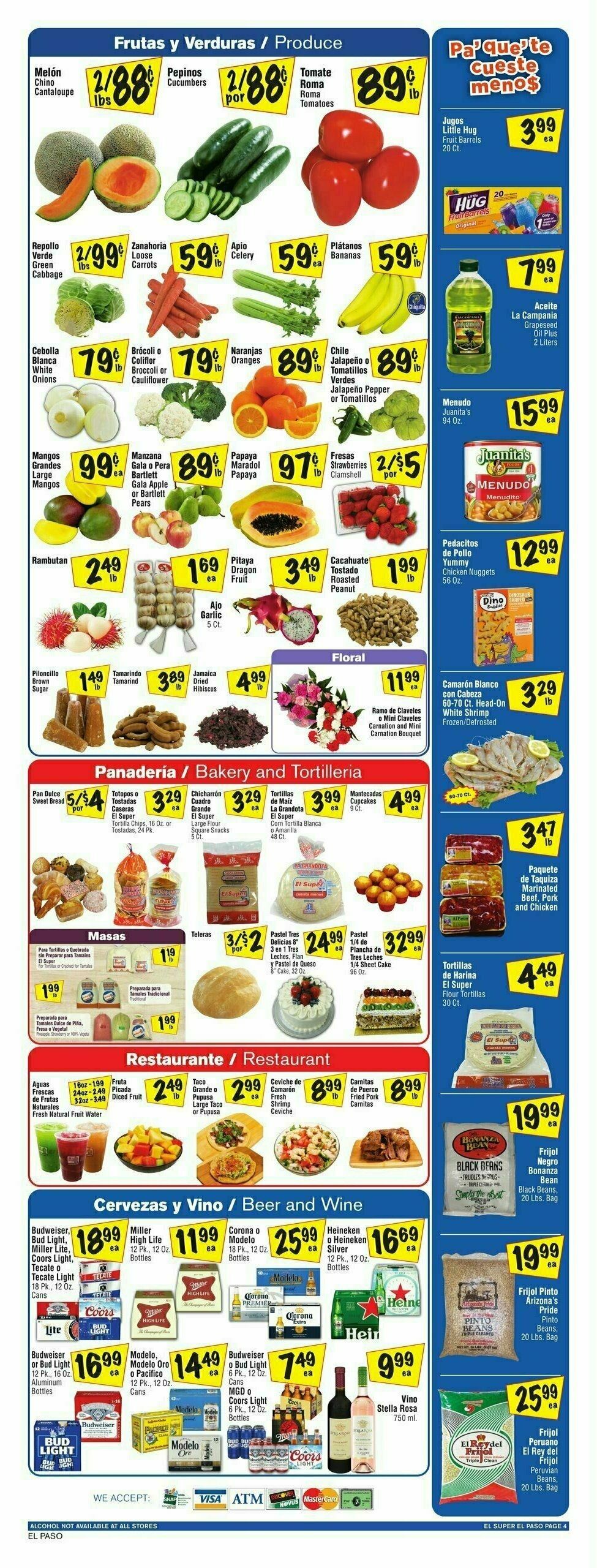 El Super Markets Weekly Ad from September 6