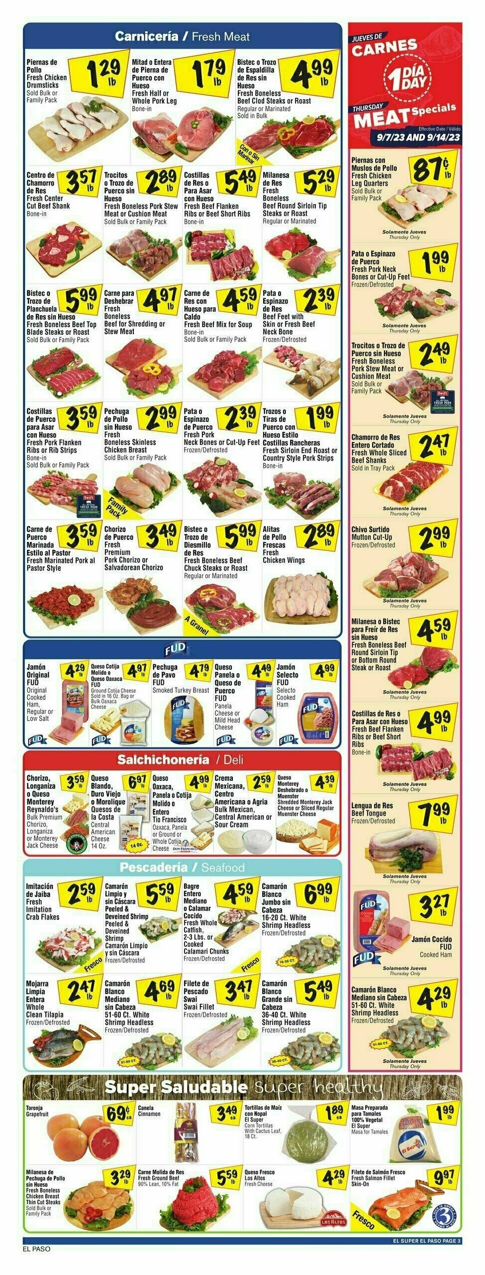El Super Markets Weekly Ad from September 13