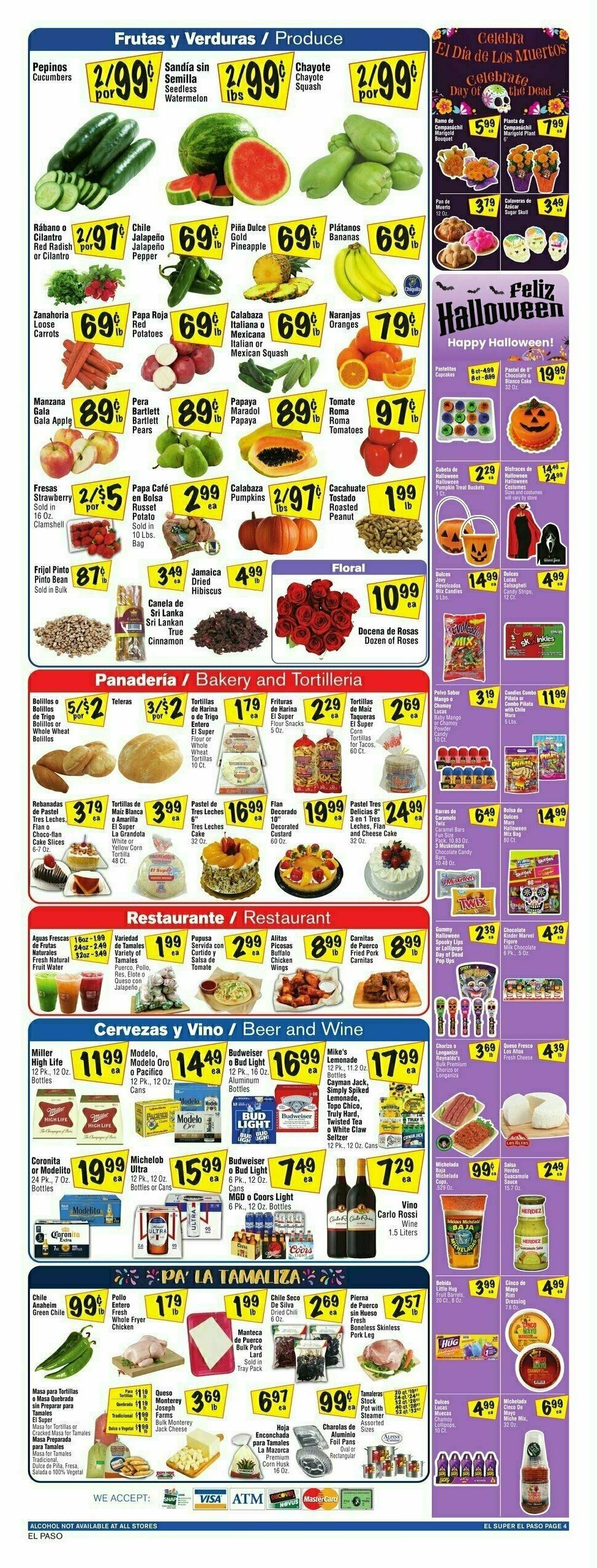 El Super Markets Weekly Ad from October 18