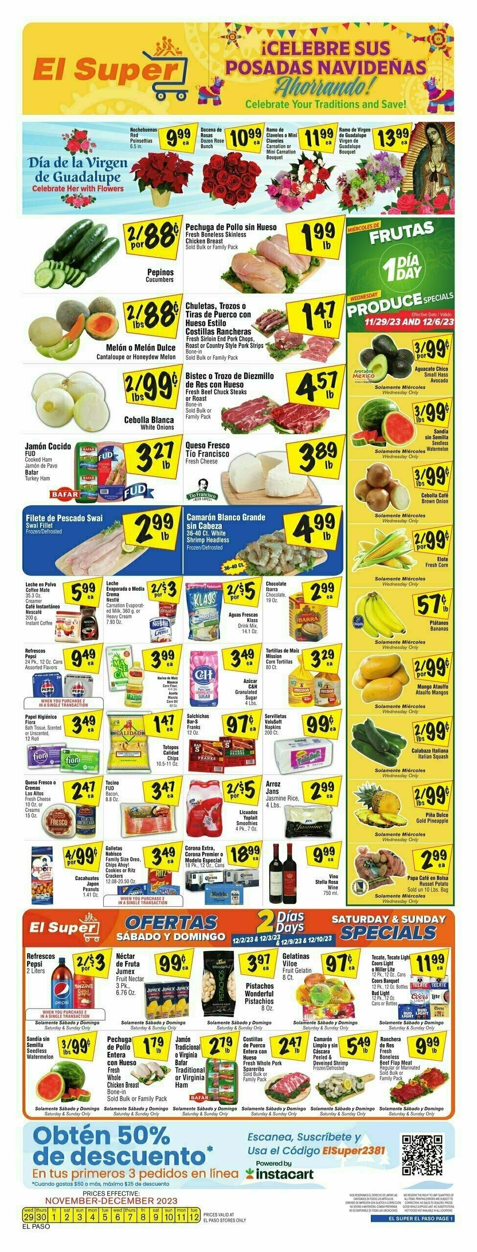 El Super Markets Weekly Ad from November 29