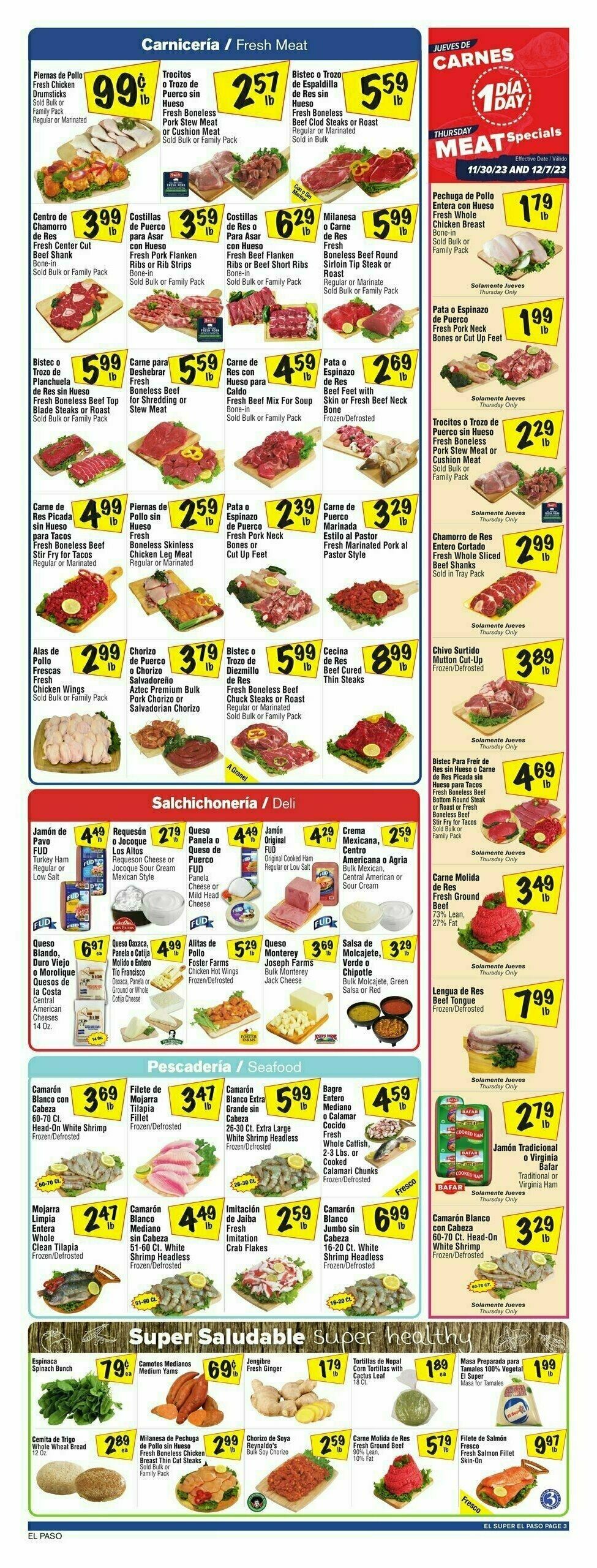 El Super Markets Weekly Ad from November 29