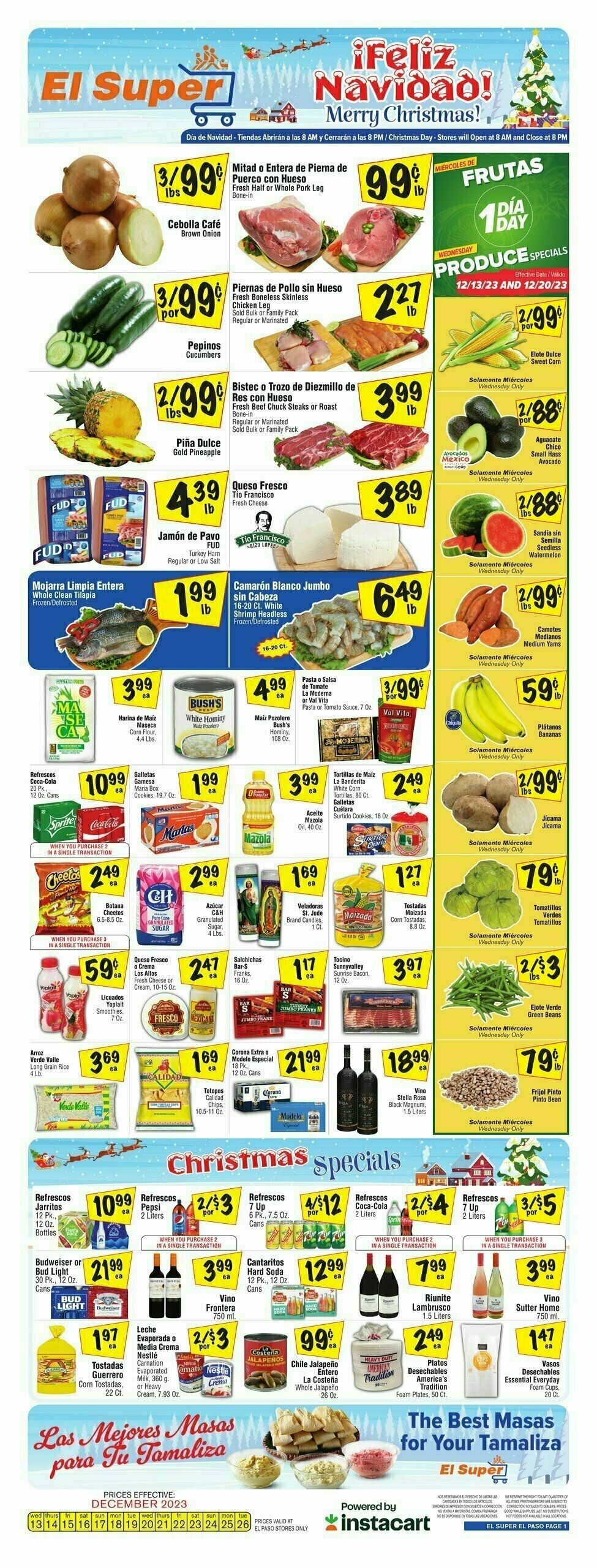 El Super Markets Weekly Ad from December 13