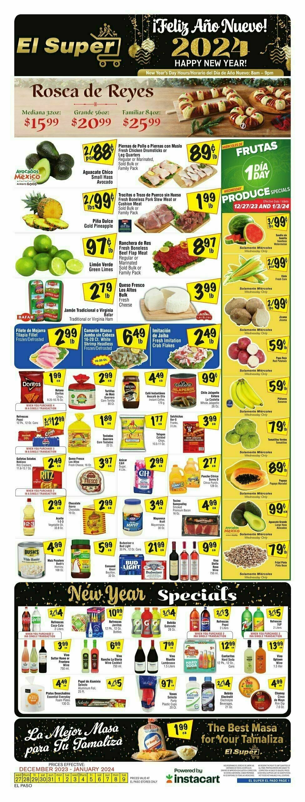 El Super Markets Weekly Ad from December 27