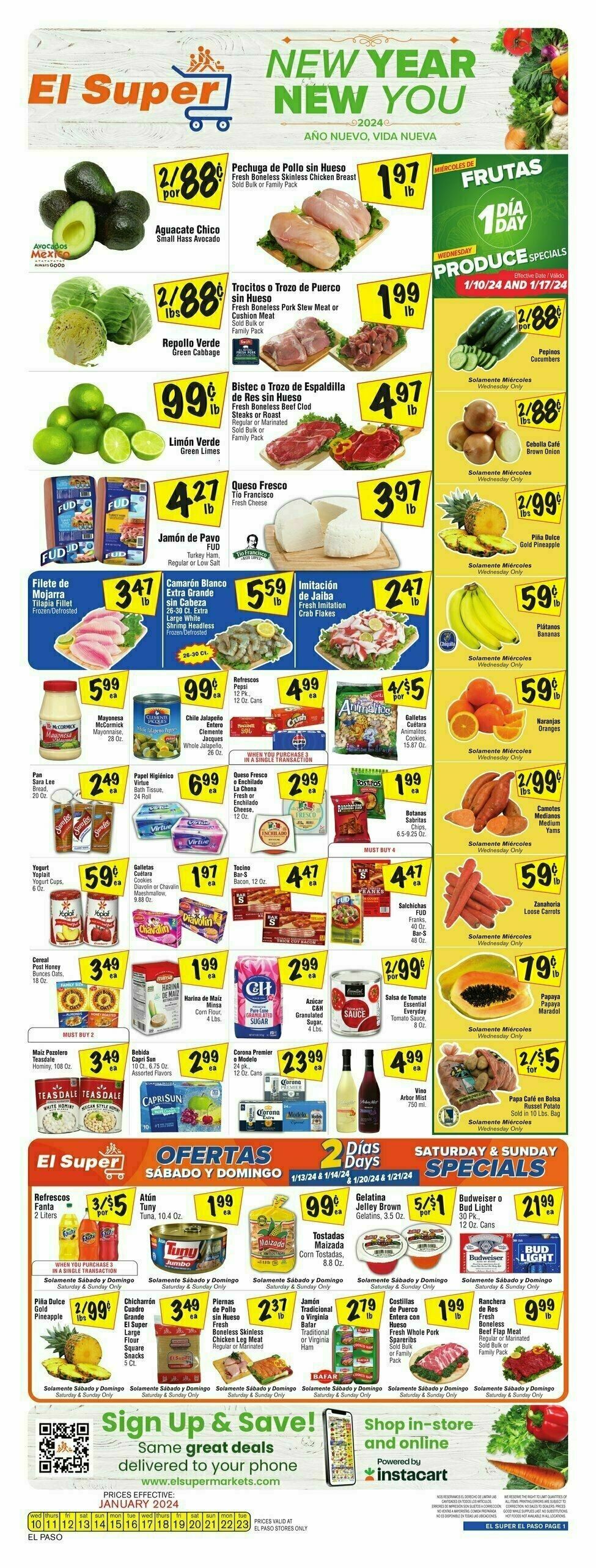 El Super Markets Weekly Ad from January 10
