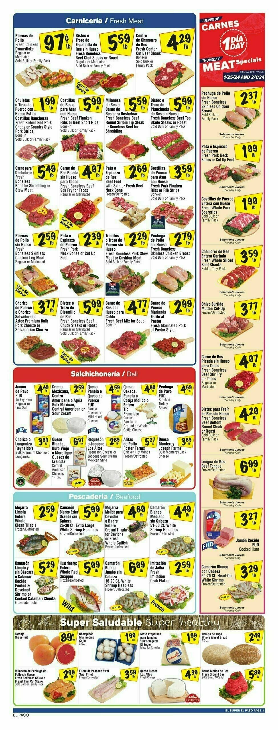 El Super Markets Weekly Ad from January 24