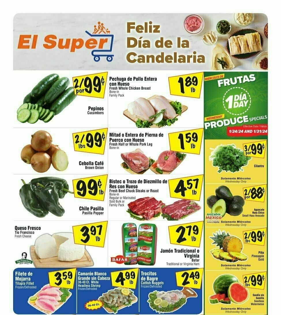 El Super Markets Weekly Ad from January 24
