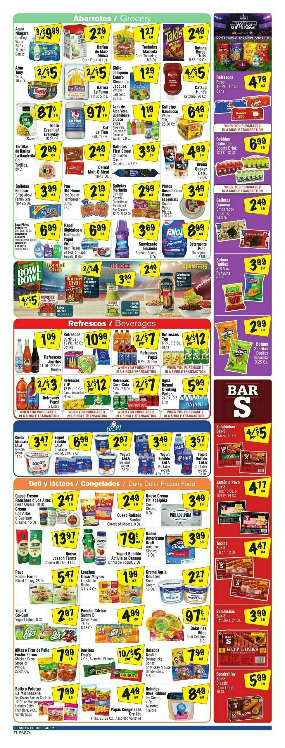 El Super Markets Weekly Ad from February 14