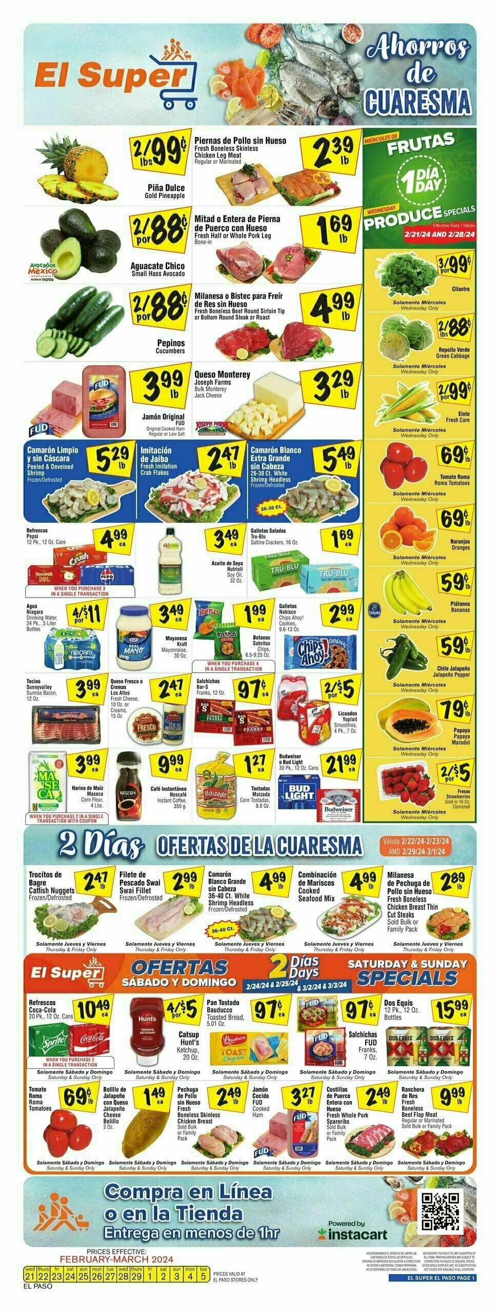 El Super Markets Weekly Ad from February 21