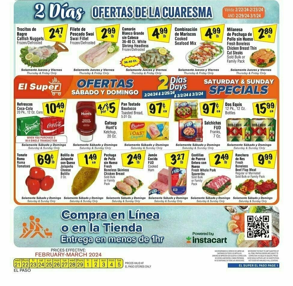 El Super Markets Weekly Ad from February 28