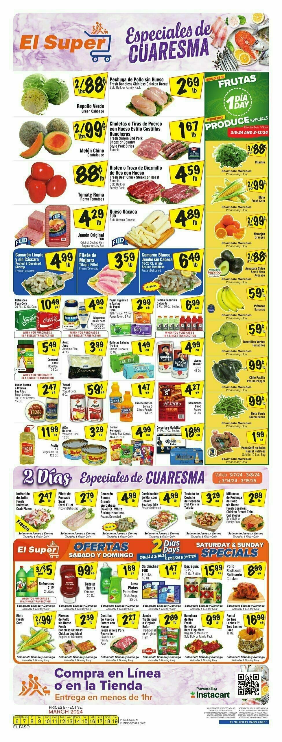 El Super Markets Weekly Ad from March 6