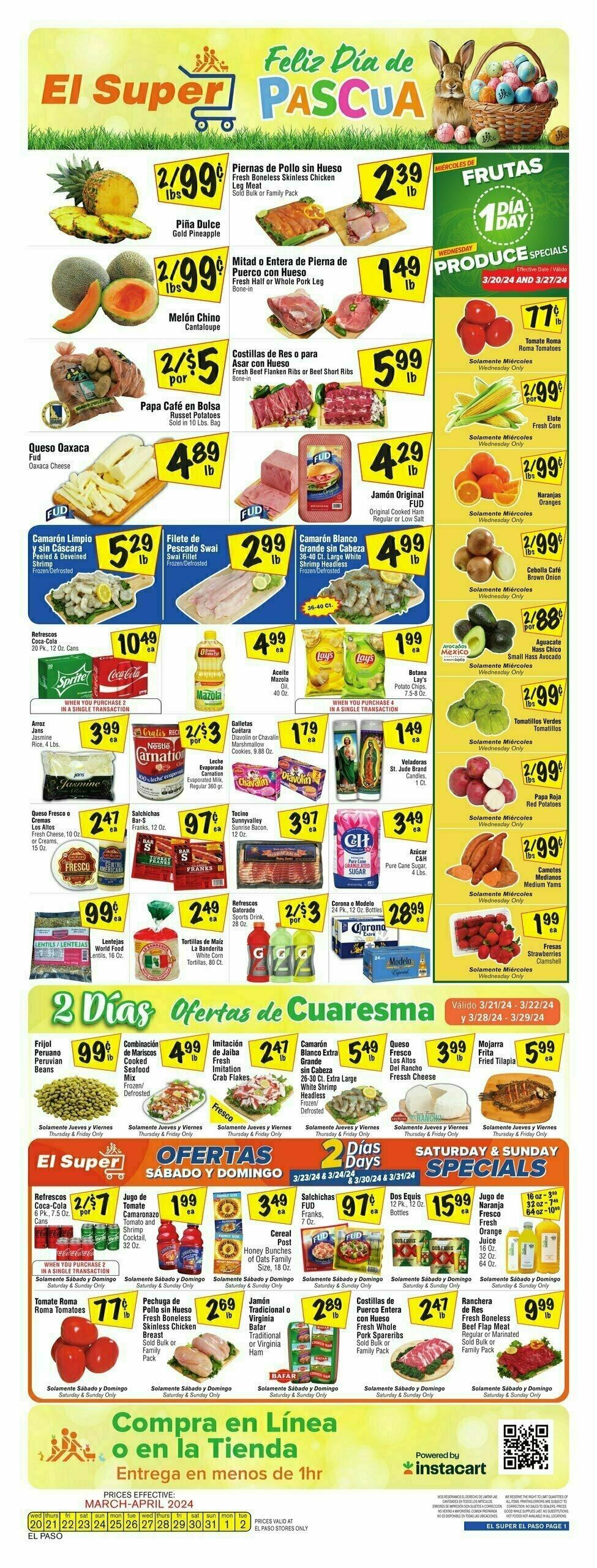 El Super Markets Weekly Ad from March 27