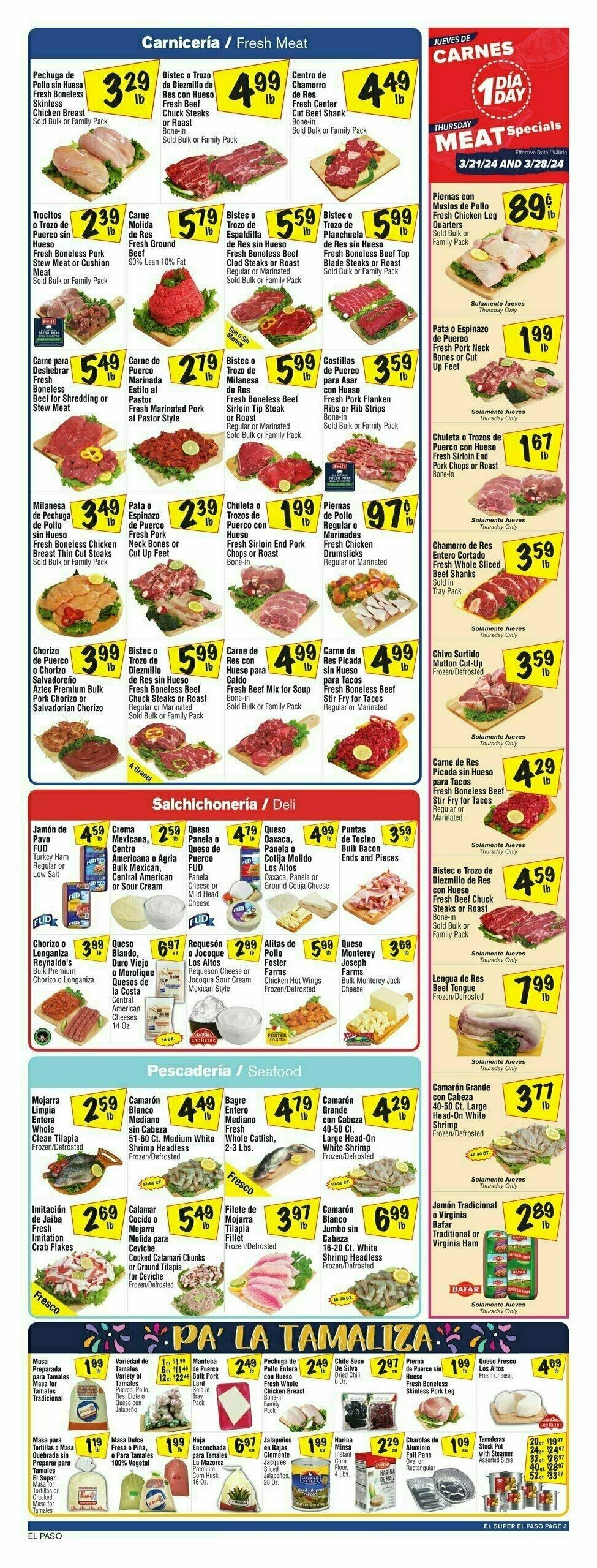 El Super Markets Weekly Ad from March 27