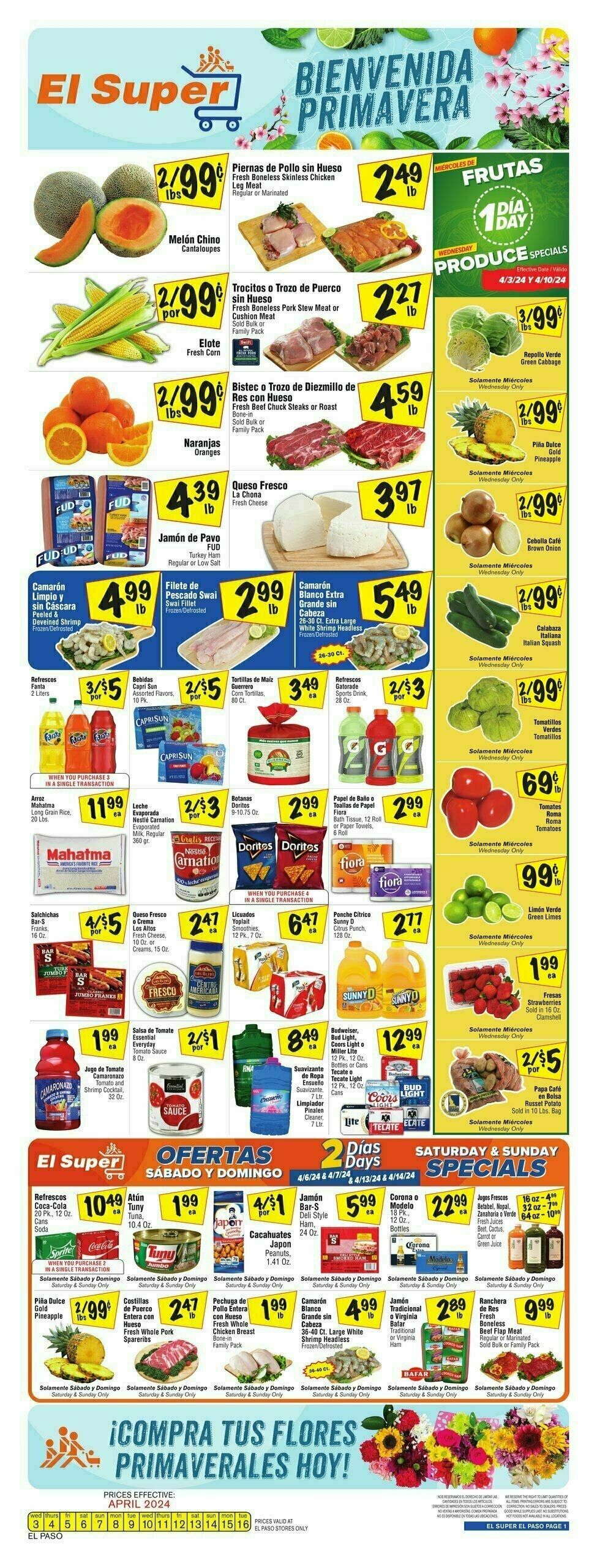 El Super Markets Weekly Ad from April 10