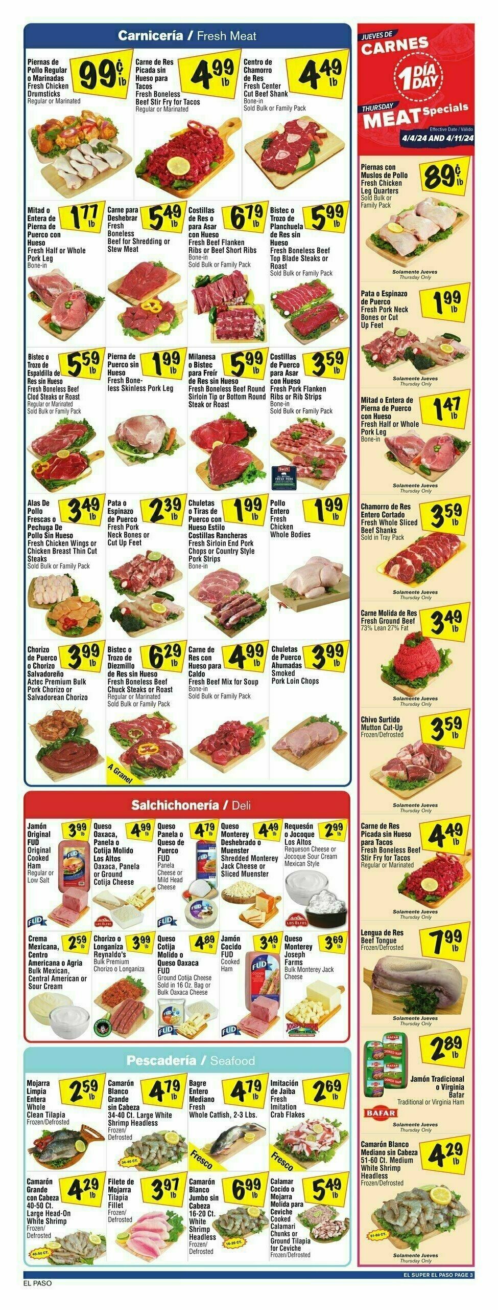 El Super Markets Weekly Ad from April 10