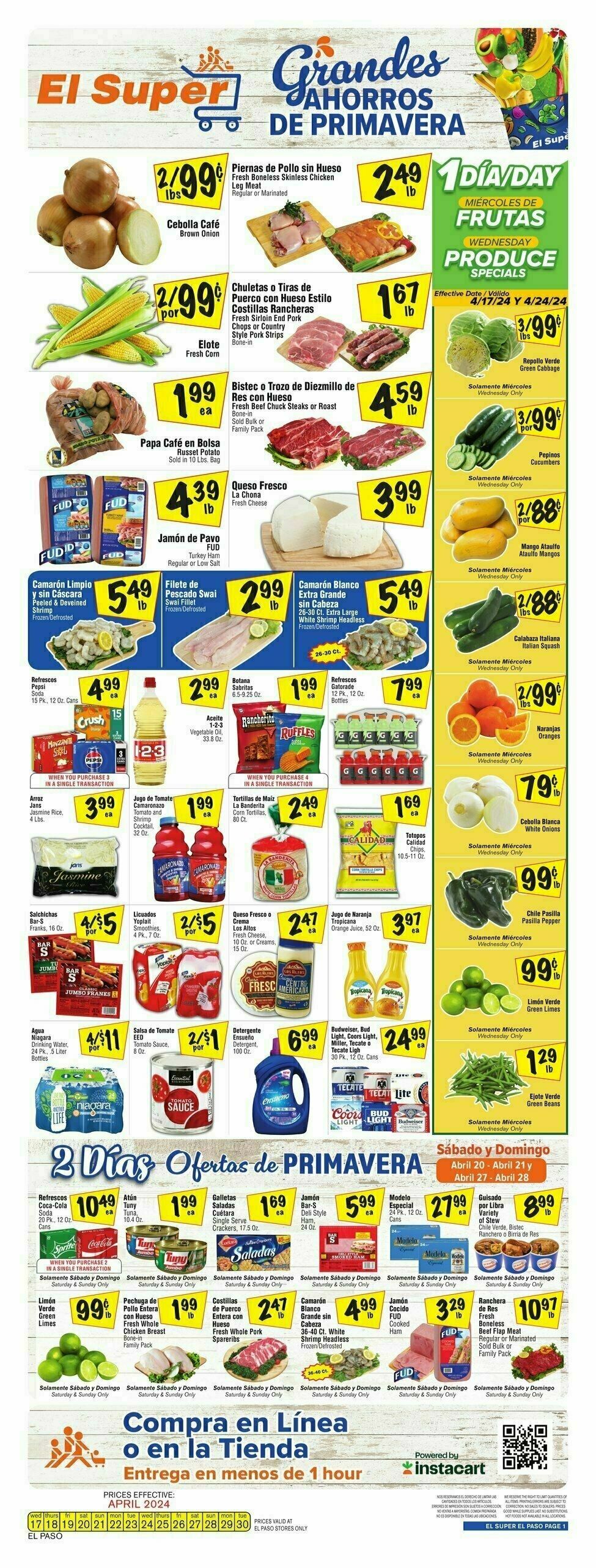El Super Markets Weekly Ad from April 24