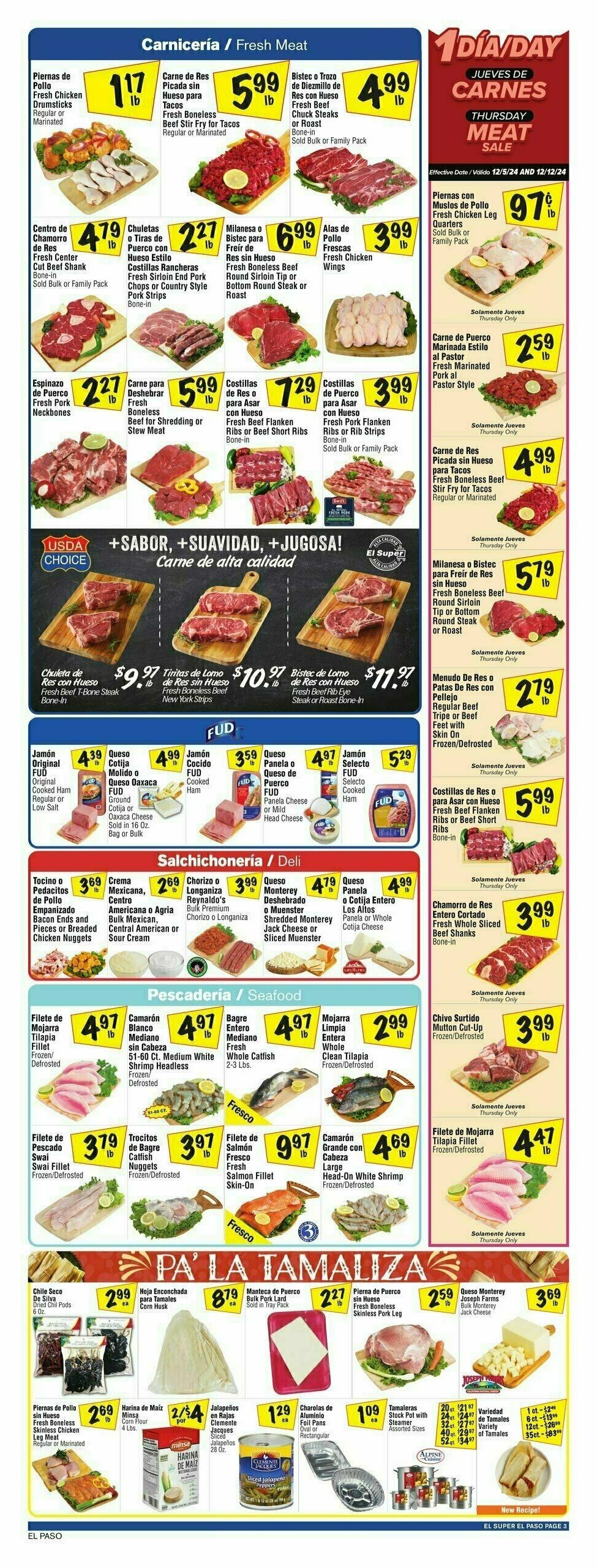 El Super Markets Weekly Ad from December 4