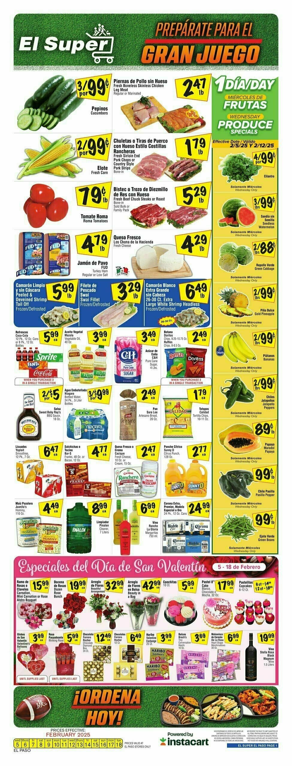 El Super Markets Weekly Ad from February 12