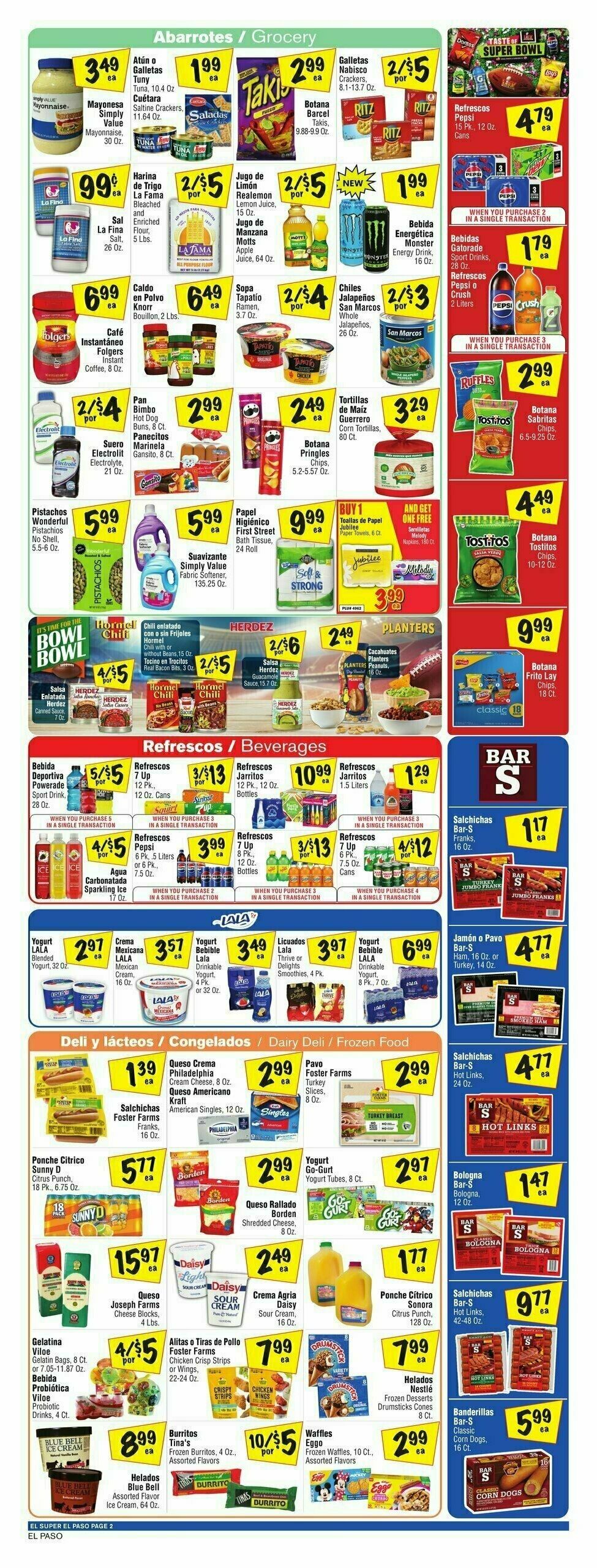 El Super Markets Weekly Ad from February 12