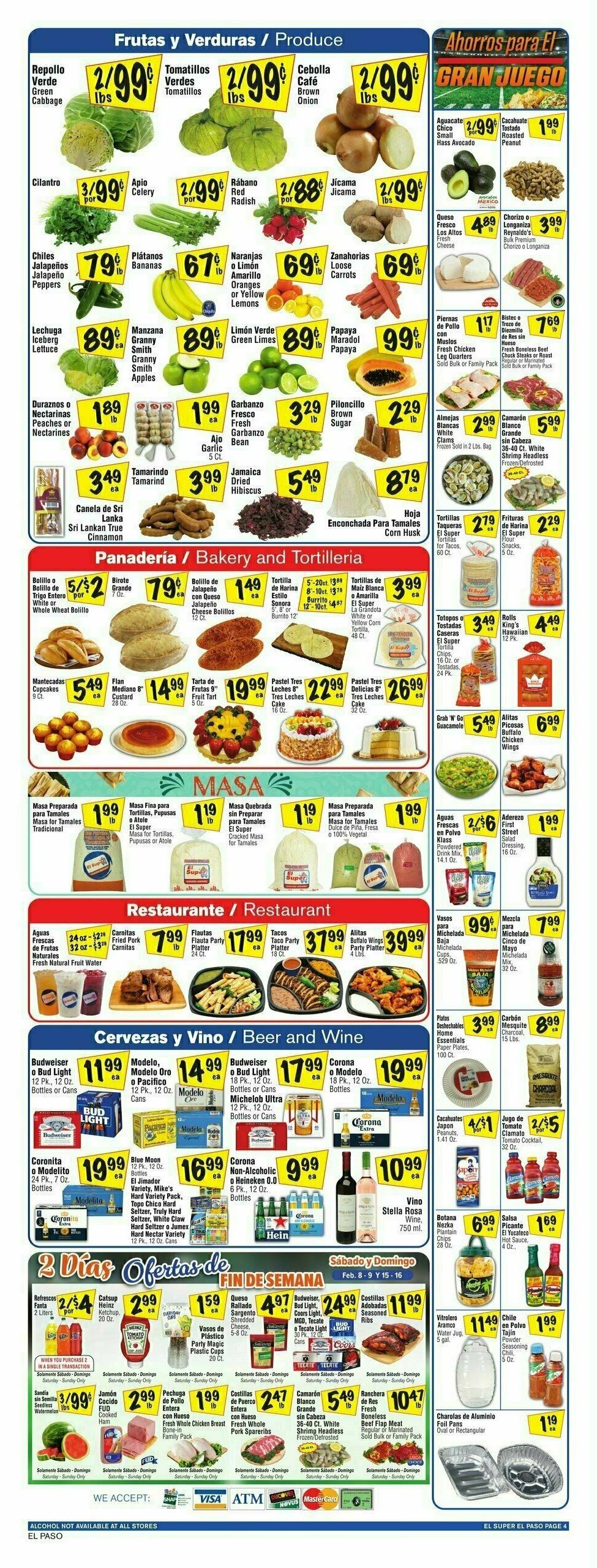 El Super Markets Weekly Ad from February 12