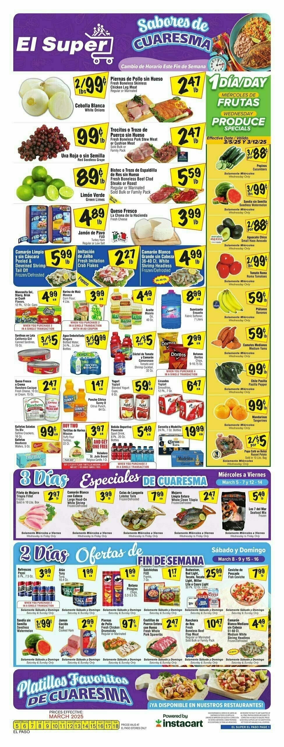 El Super Markets Weekly Ad from March 12