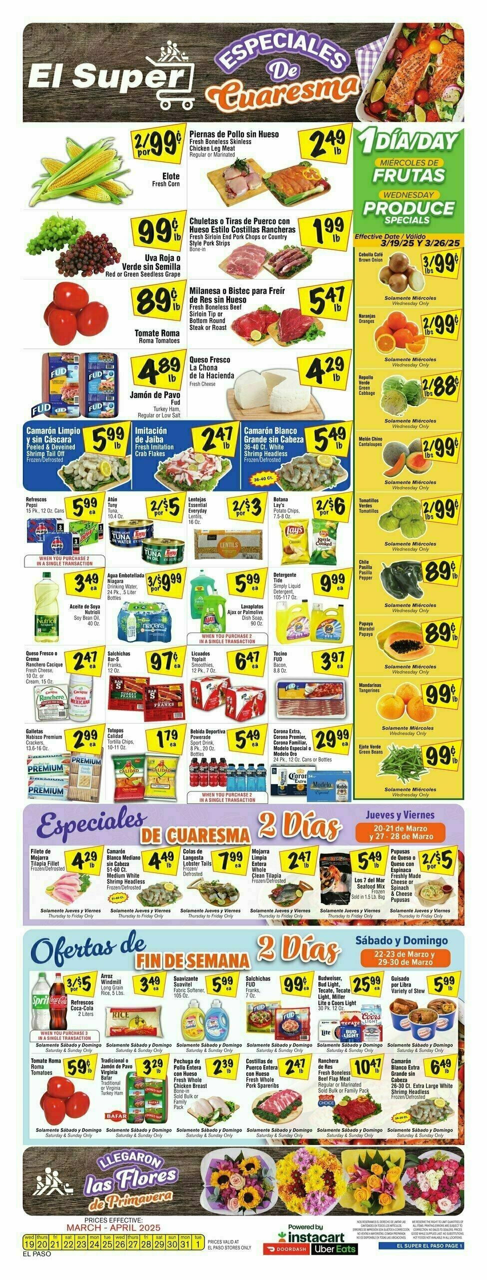 El Super Markets Weekly Ad from March 19