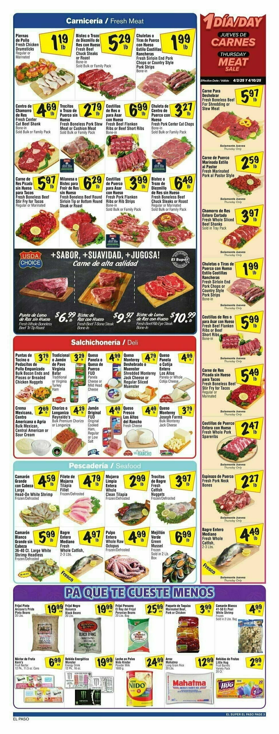 El Super Markets Weekly Ad from April 9
