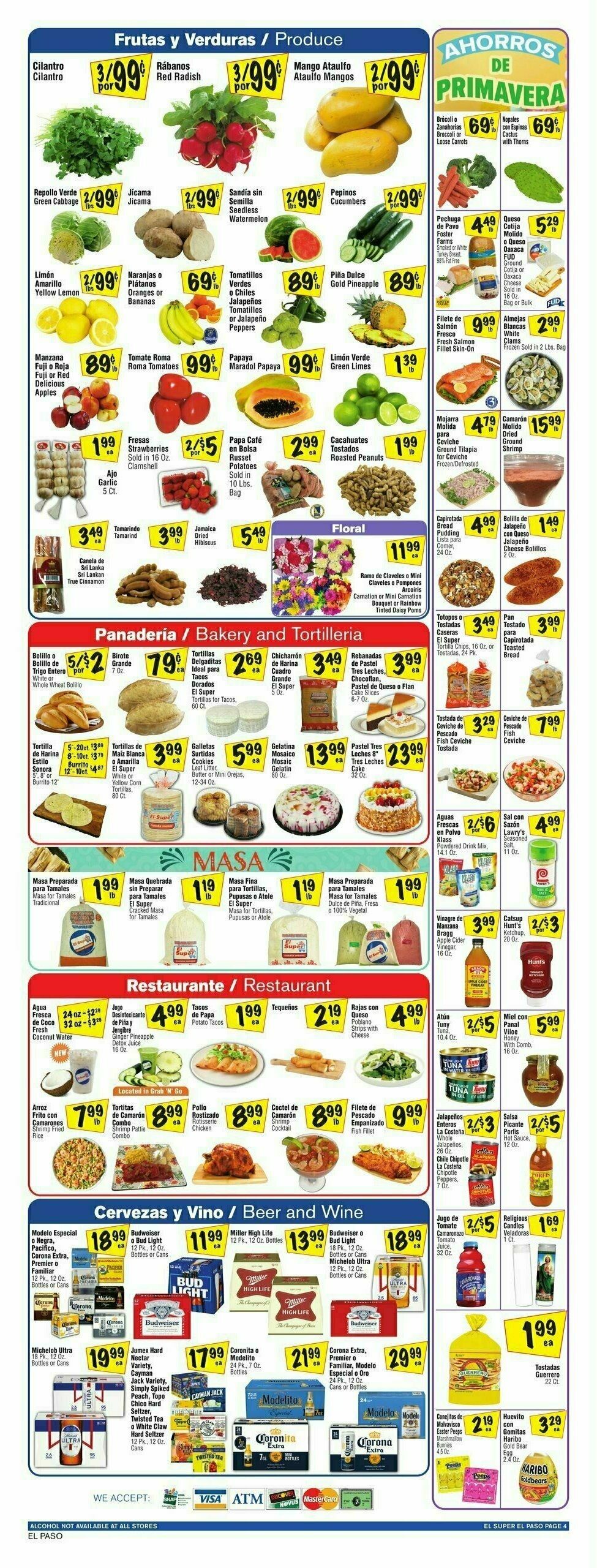 El Super Markets Weekly Ad from April 9